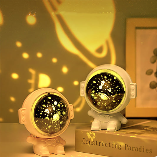 GA Galaxy Star Projector Starry Sky Night Light Astronaut Lamp Room Decr Gift Child Kids Baby Christmas Spaceman Projection