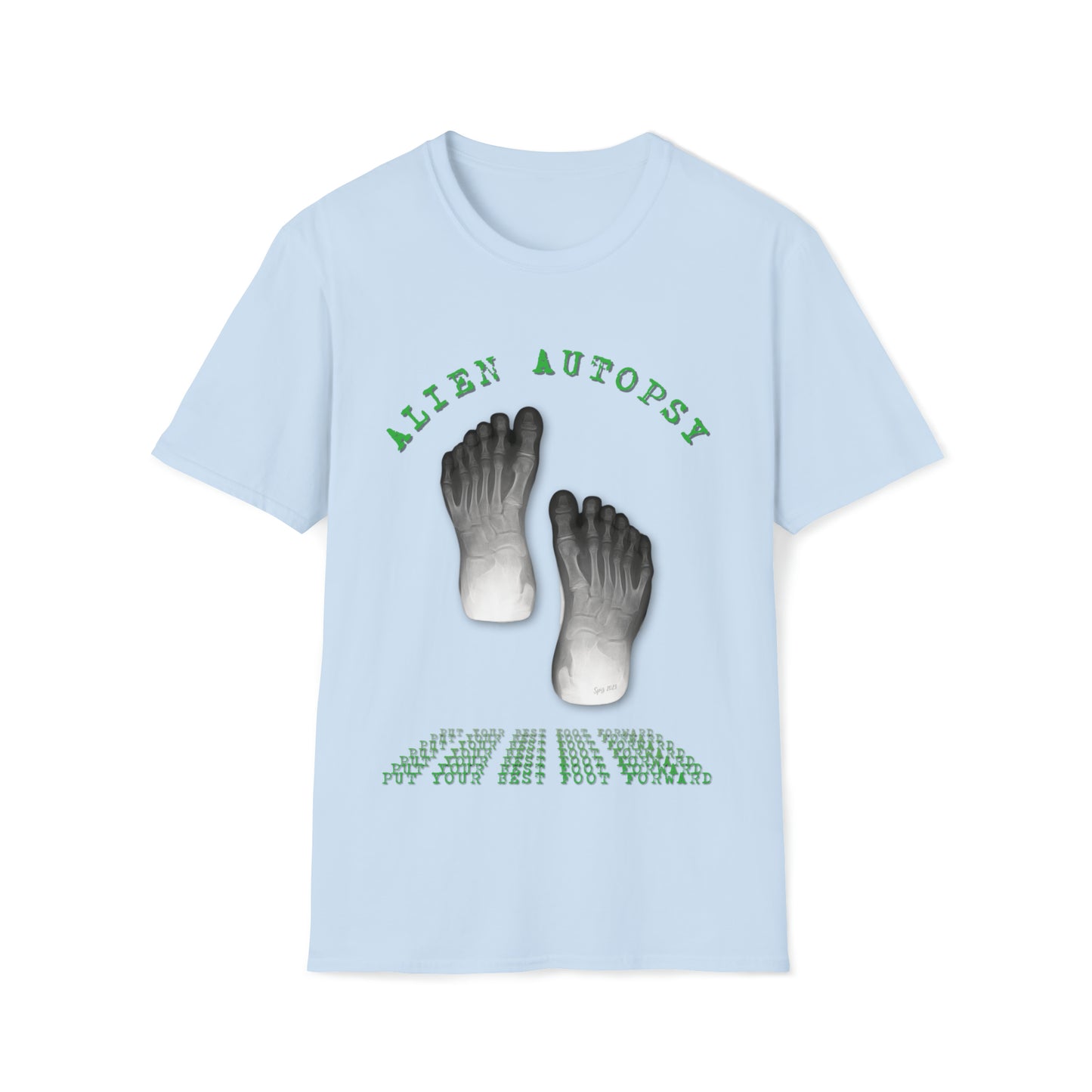 T "Best Foot Forward"  Alien Autopsy Unisex Softstyle T-Shirt