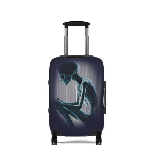 H "Nothing To Declare" Alien Luggage Cover (BLUE)