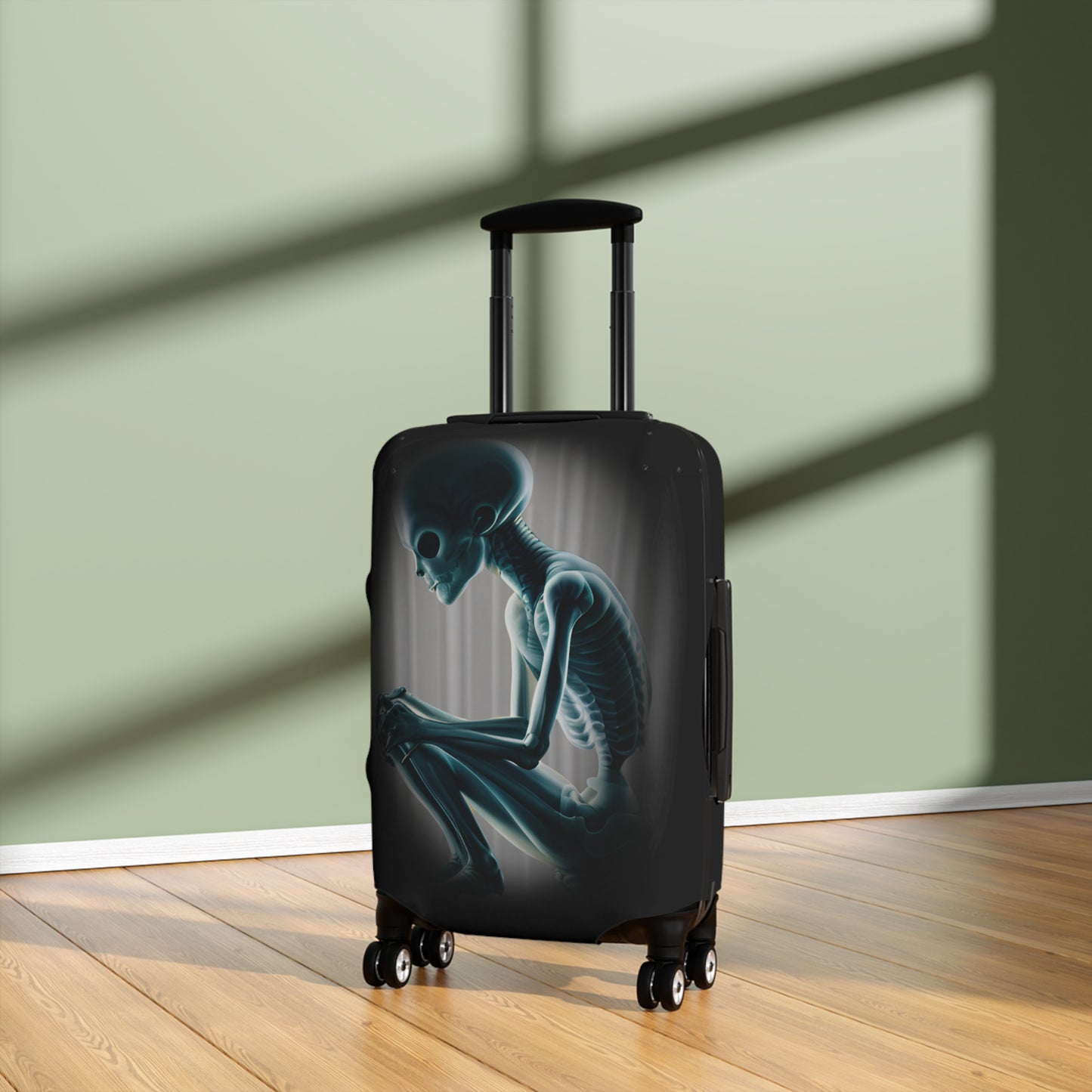 H "NOTHING TO DECLARE" Carry On Suitcase Protector.(BLACK)