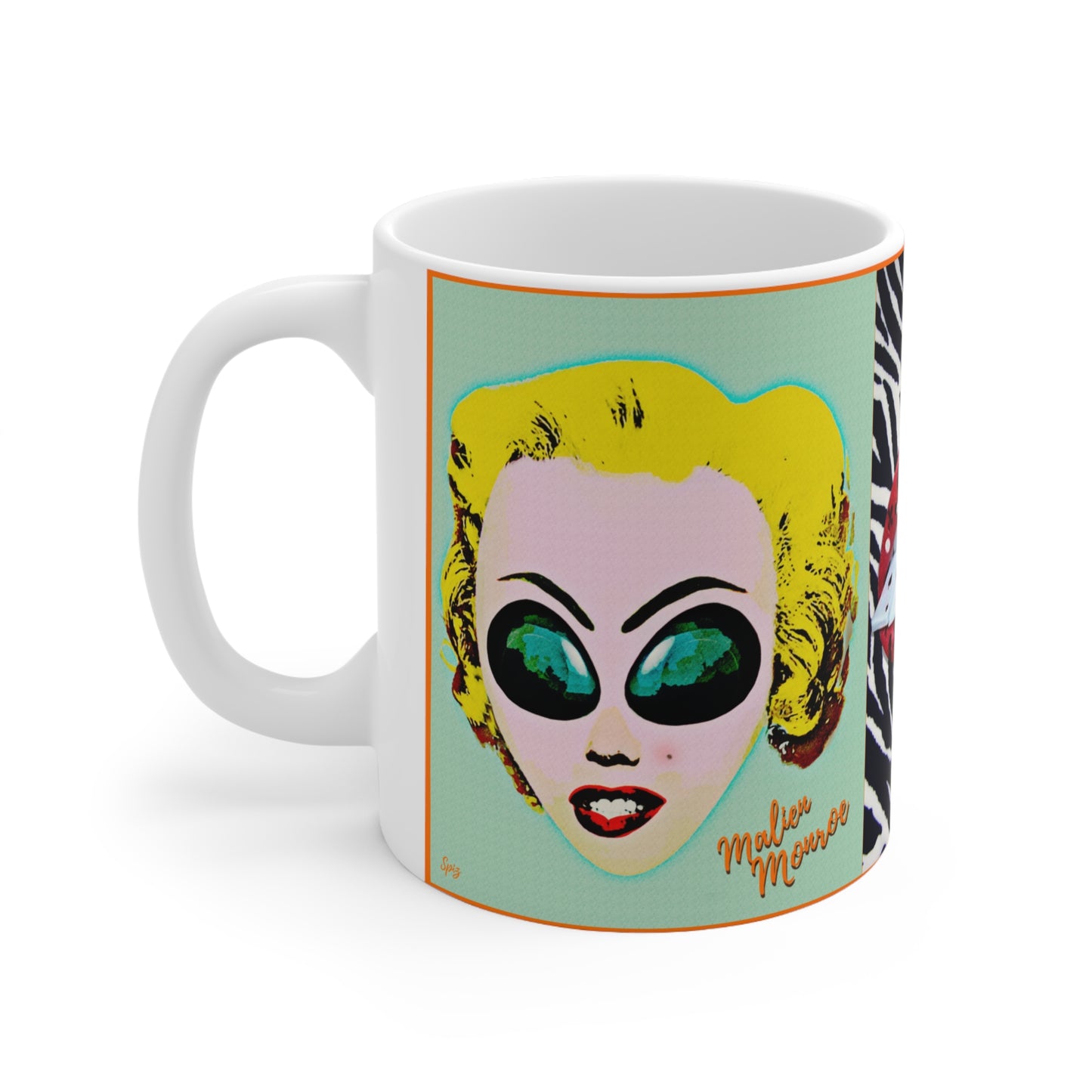 MUG: Malien Monroe Pop-Art #4 Ceramic Mug 11oz