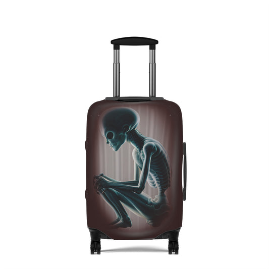 H "NOTHING TO DECLARE" Carry On Suitcase/Luggage Protector. (DEEP RED)