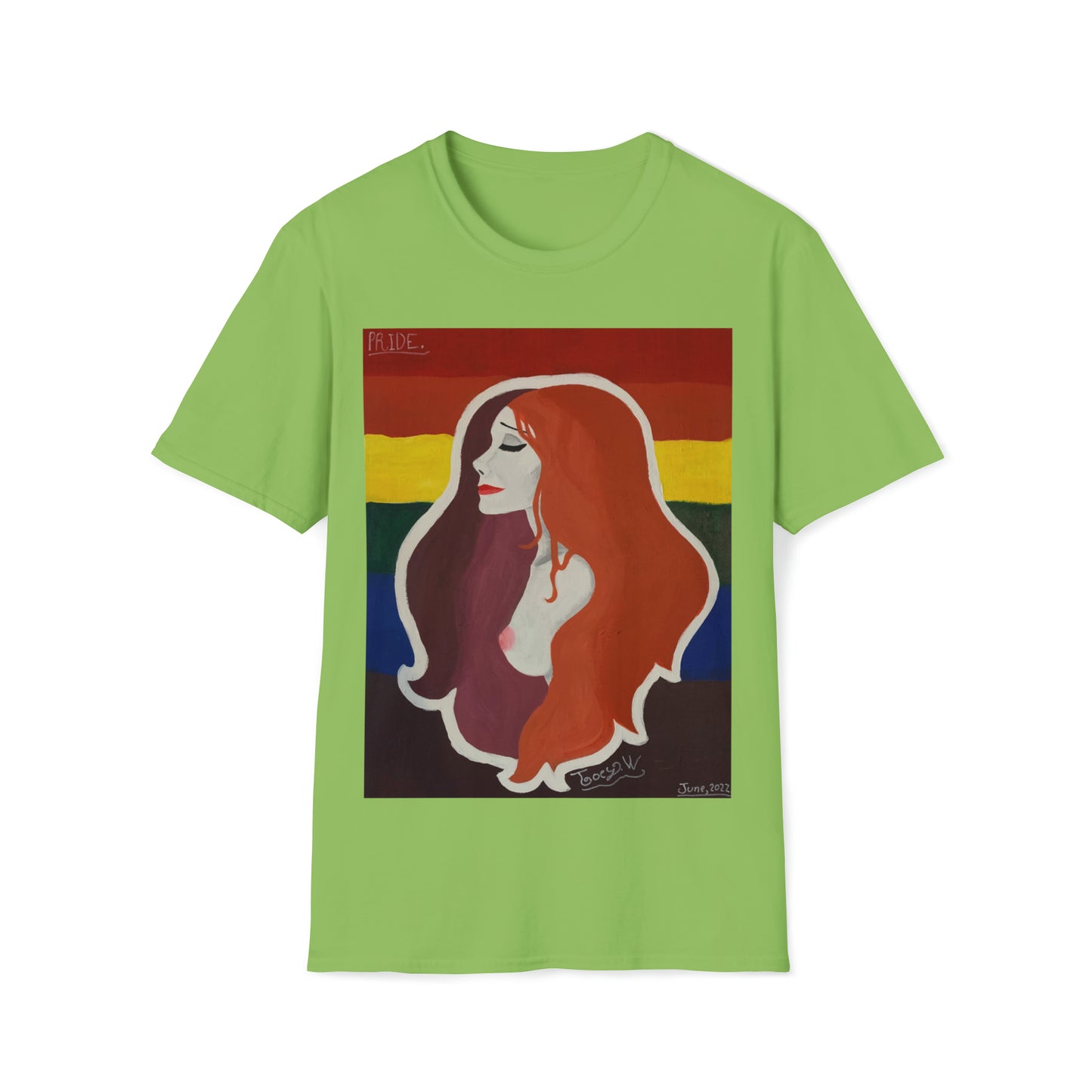 TJ "PRIDE" by Jordan (Joey) Watts.  Unisex Softstyle T-Shirt