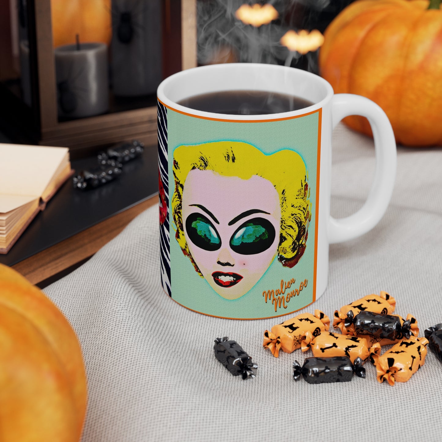 MUG: Malien Monroe Pop-Art #4 Ceramic Mug 11oz