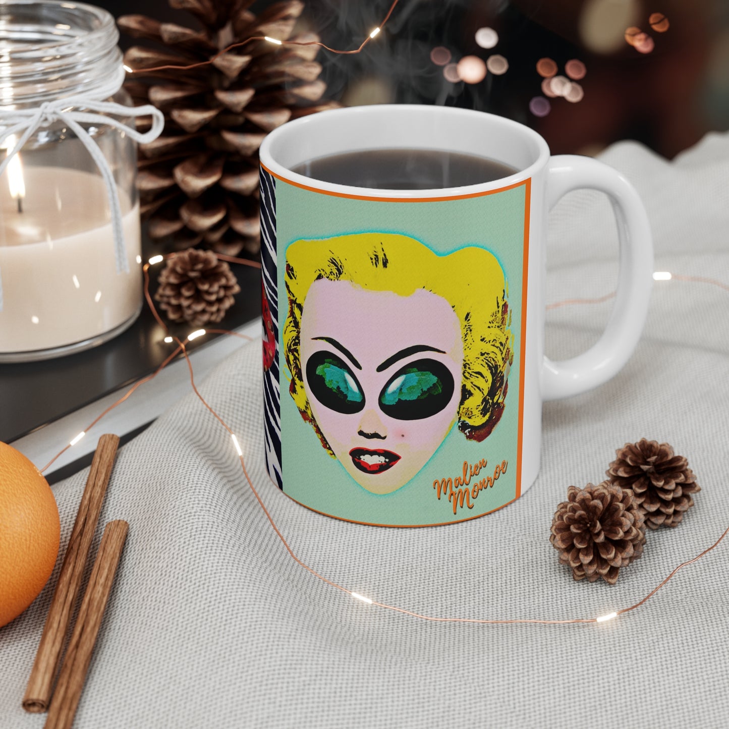 MUG: Malien Monroe Pop-Art #4 Ceramic Mug 11oz