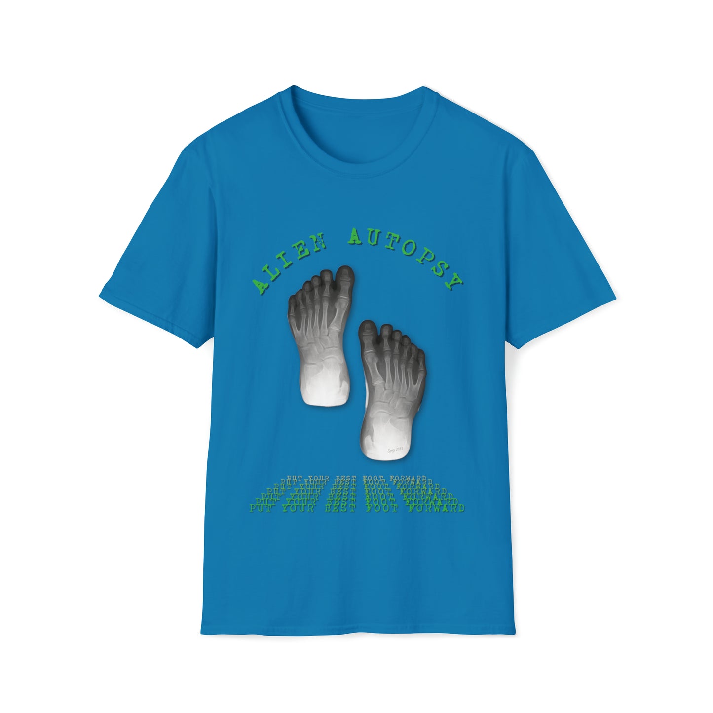 T "Best Foot Forward"  Alien Autopsy Unisex Softstyle T-Shirt