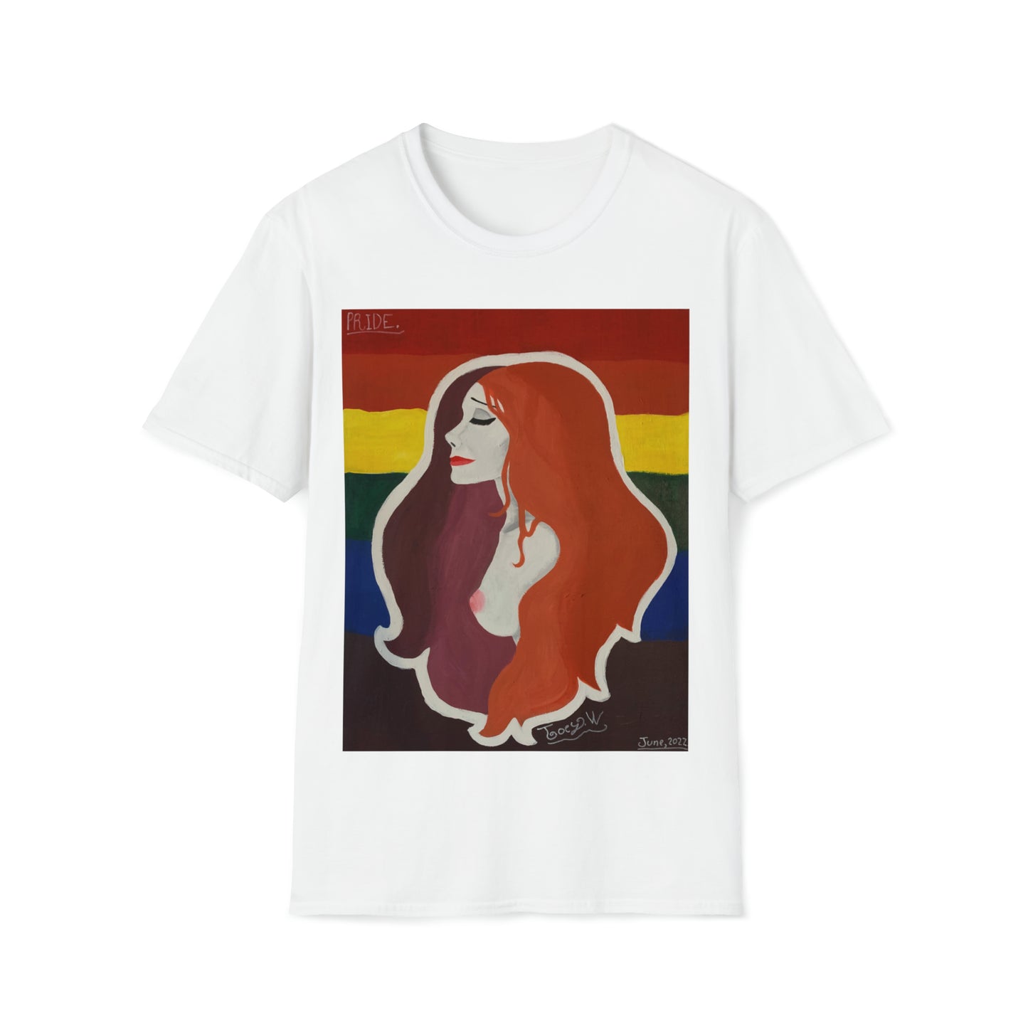 TJ "PRIDE" by Jordan (Joey) Watts.  Unisex Softstyle T-Shirt