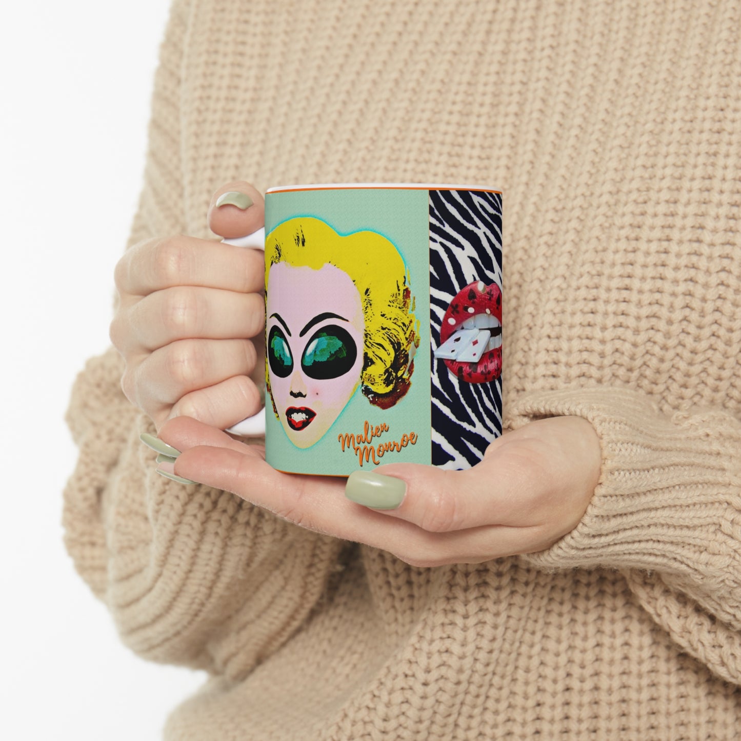 MUG: Malien Monroe Pop-Art #4 Ceramic Mug 11oz