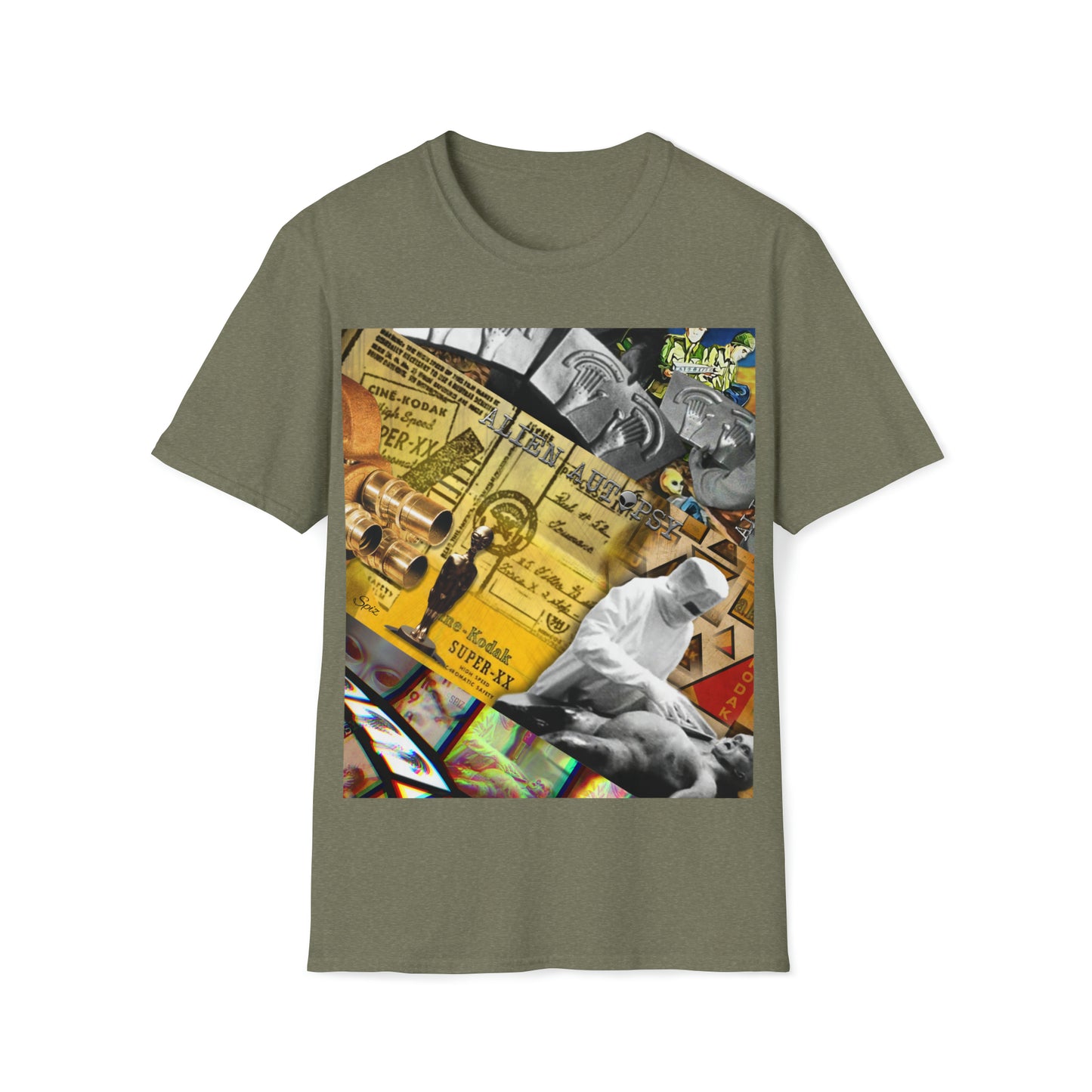 T "Montage" #2  Alien Autopsy Unisex Softstyle T-Shirt