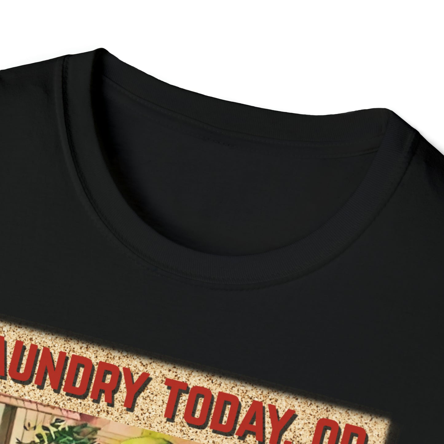 T "Laundry Today, or Naked Tomorrow Unisex Softstyle T-Shirt