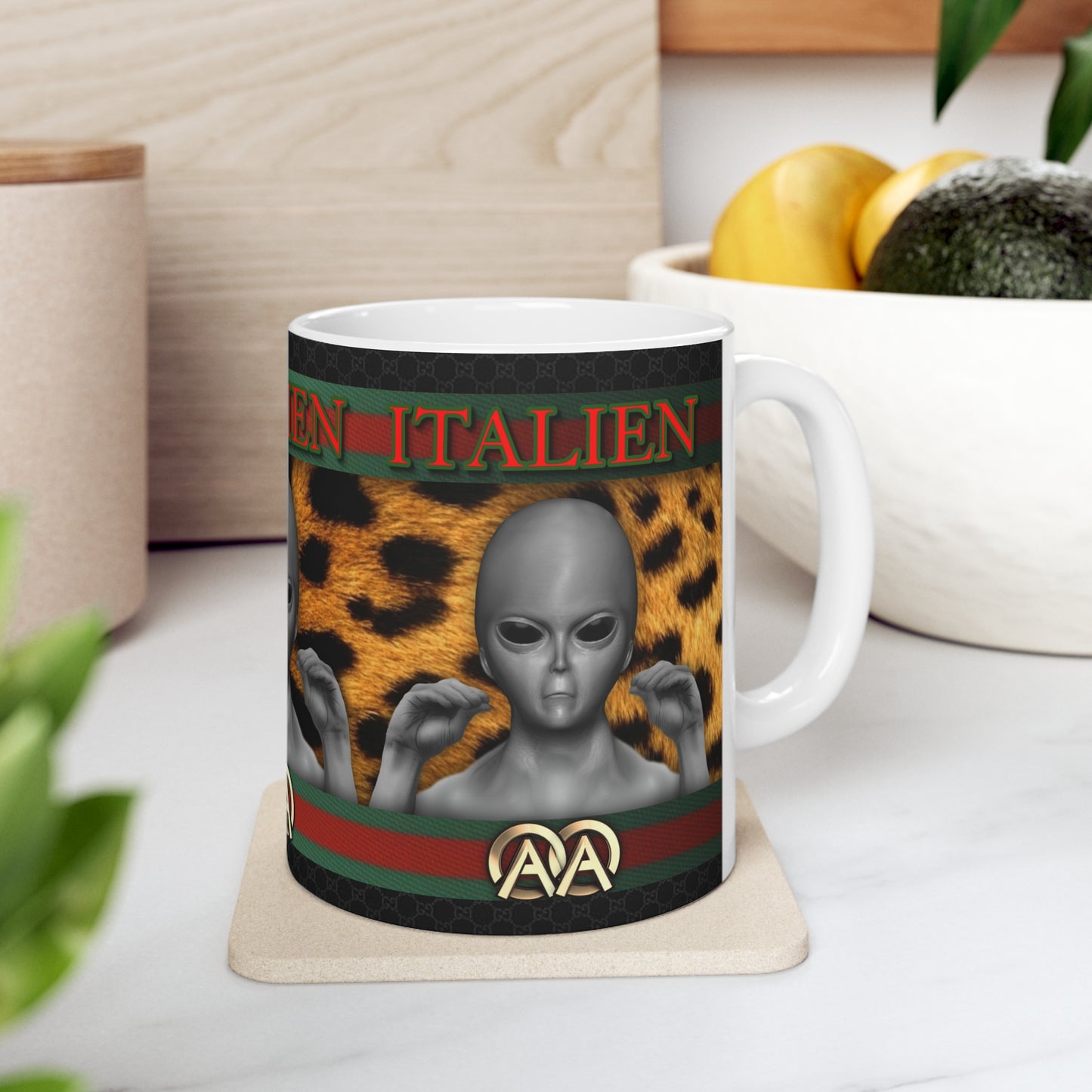 MUG: ITALIEN Designer #4 Ceramic Mug 11oz