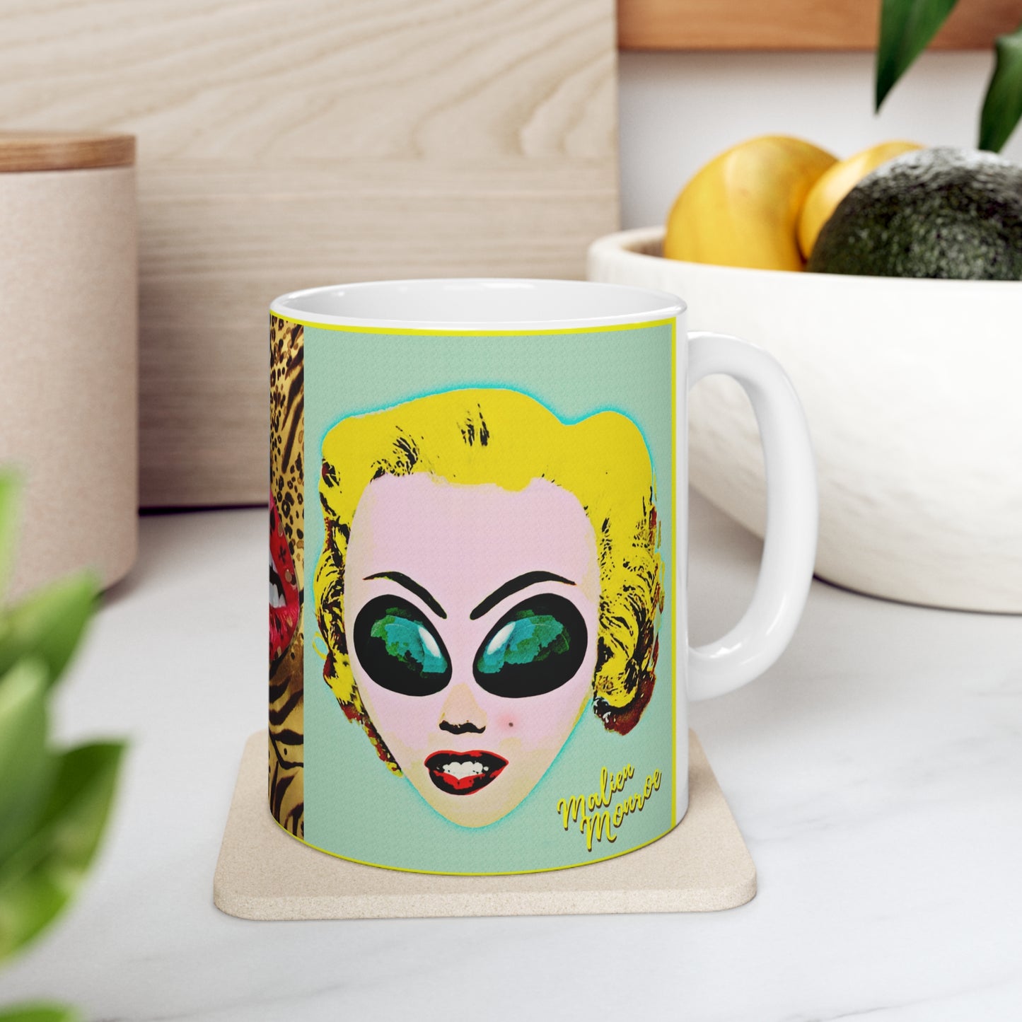 MUG: Malien Monroe Pop-Art #3 Ceramic Mug 11oz