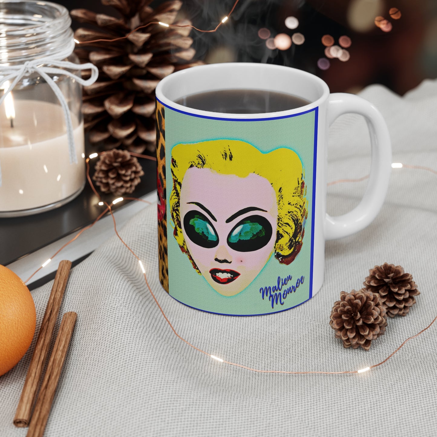 MUG: Malien Monroe Pop-Art #5 Ceramic Mug 11oz