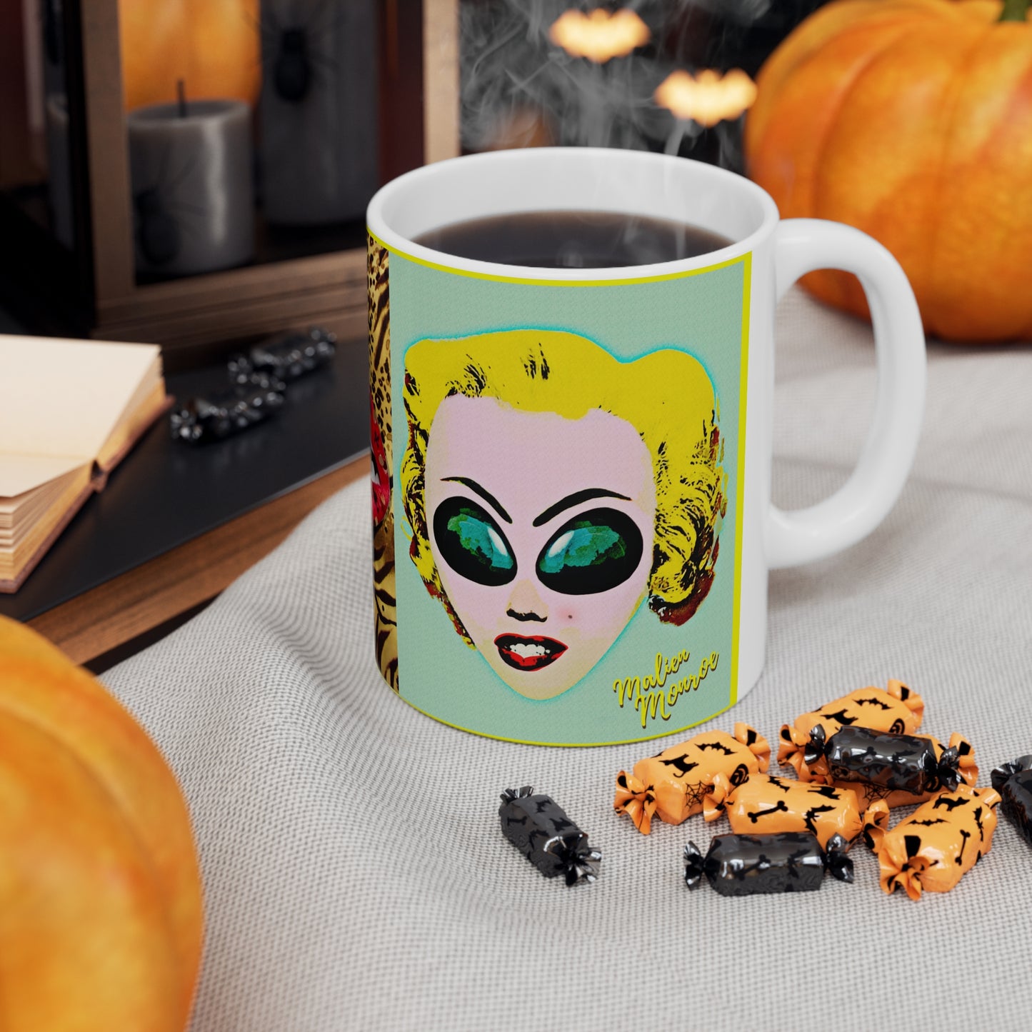 MUG: Malien Monroe Pop-Art #3 Ceramic Mug 11oz