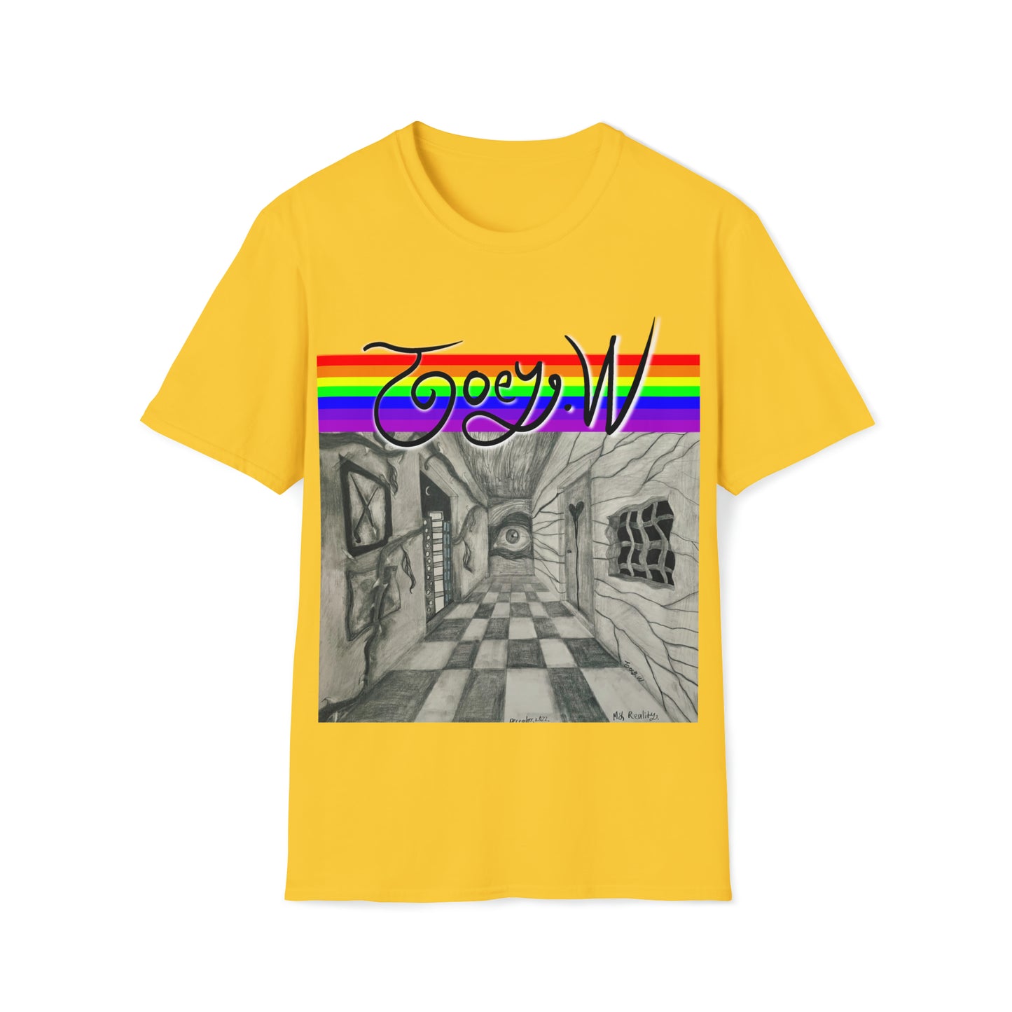 T "My Reality" by Jordan (Joey) Watts.  Unisex Softstyle T-Shirt