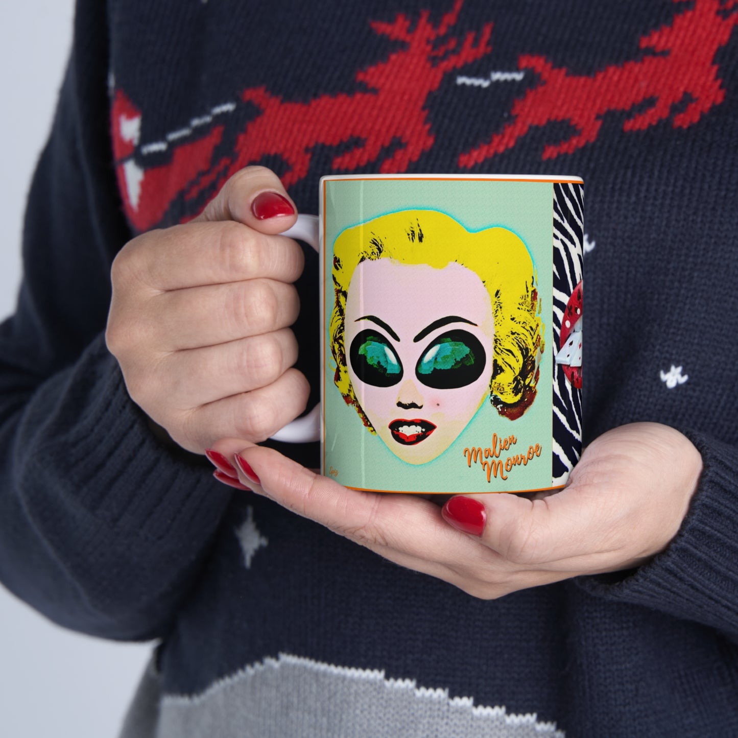 MUG: Malien Monroe Pop-Art #4 Ceramic Mug 11oz