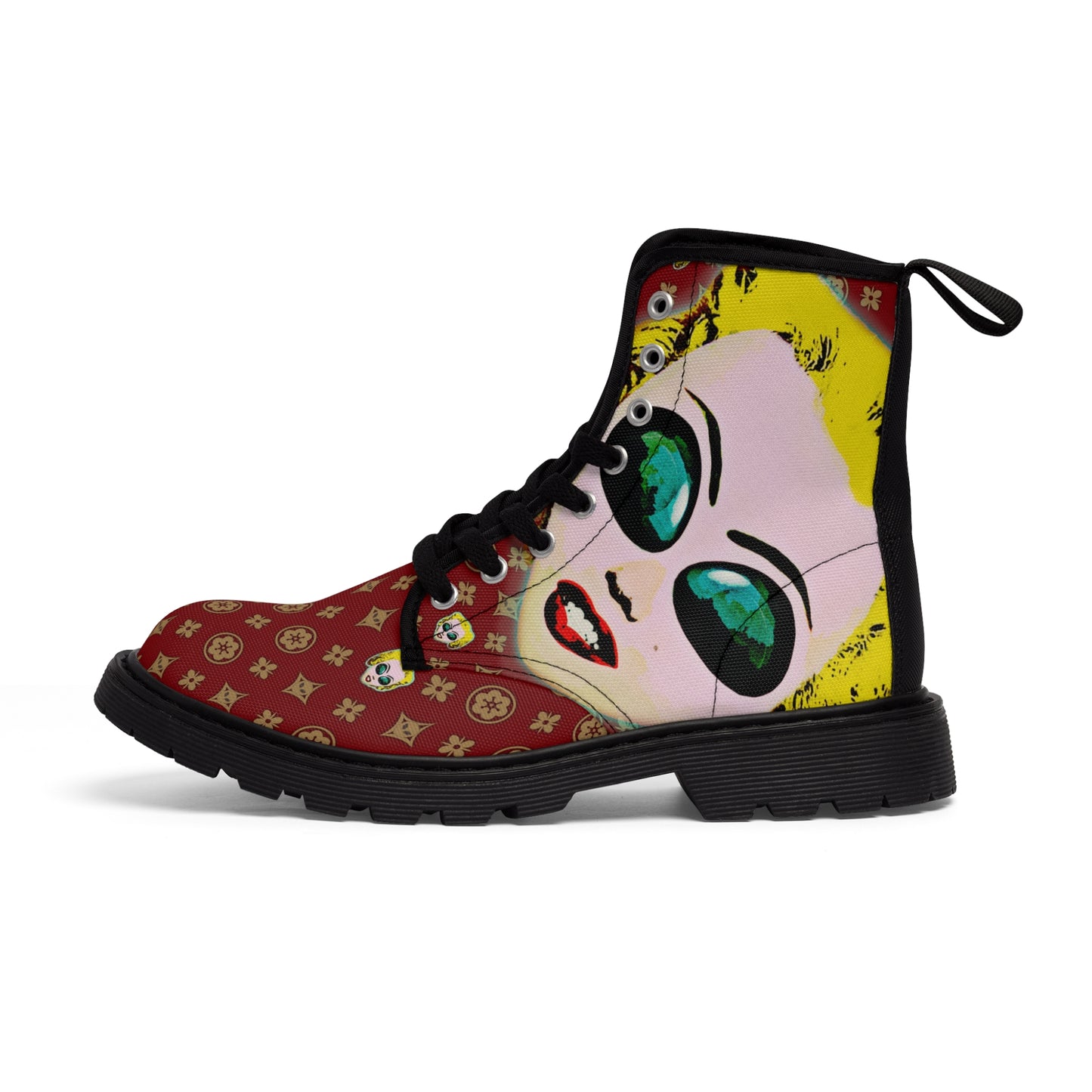 F 'Malien Monroe' POP ART Women's Canvas Boots