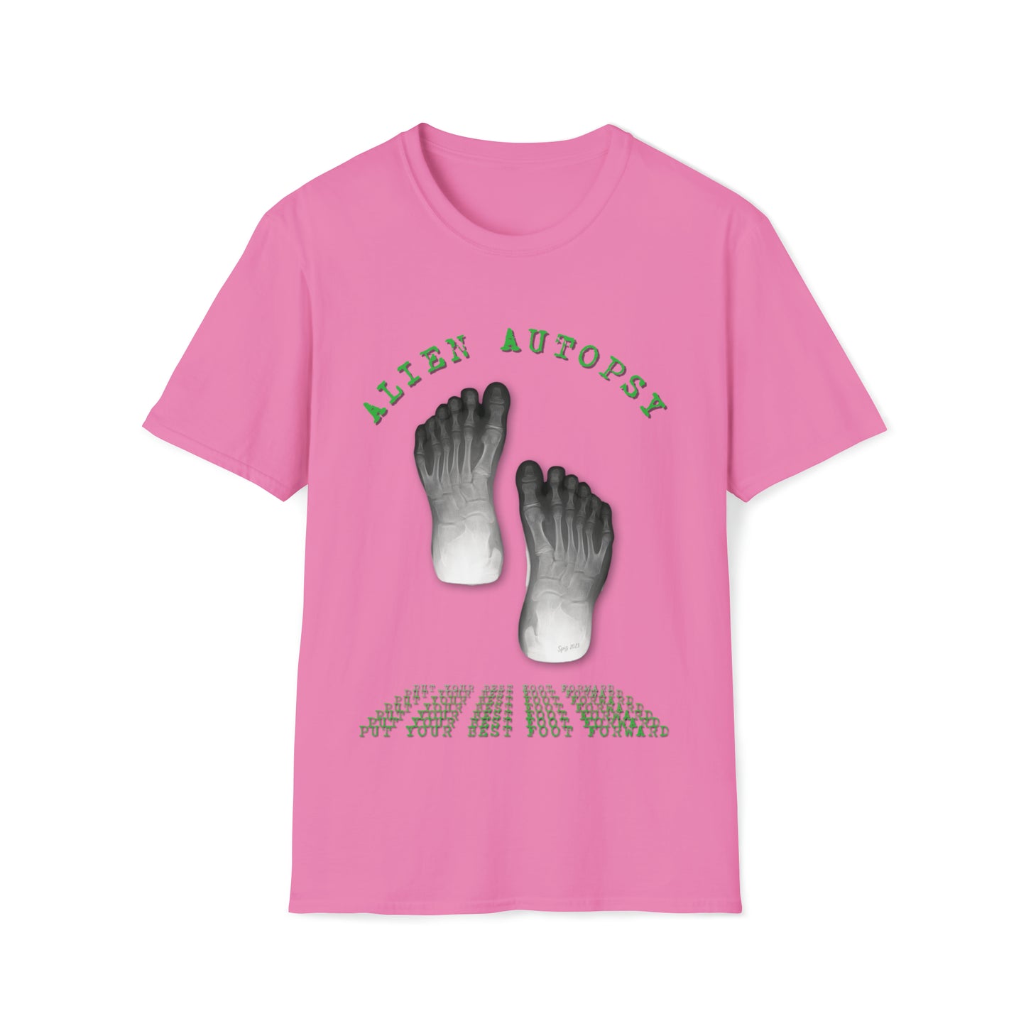 T "Best Foot Forward"  Alien Autopsy Unisex Softstyle T-Shirt