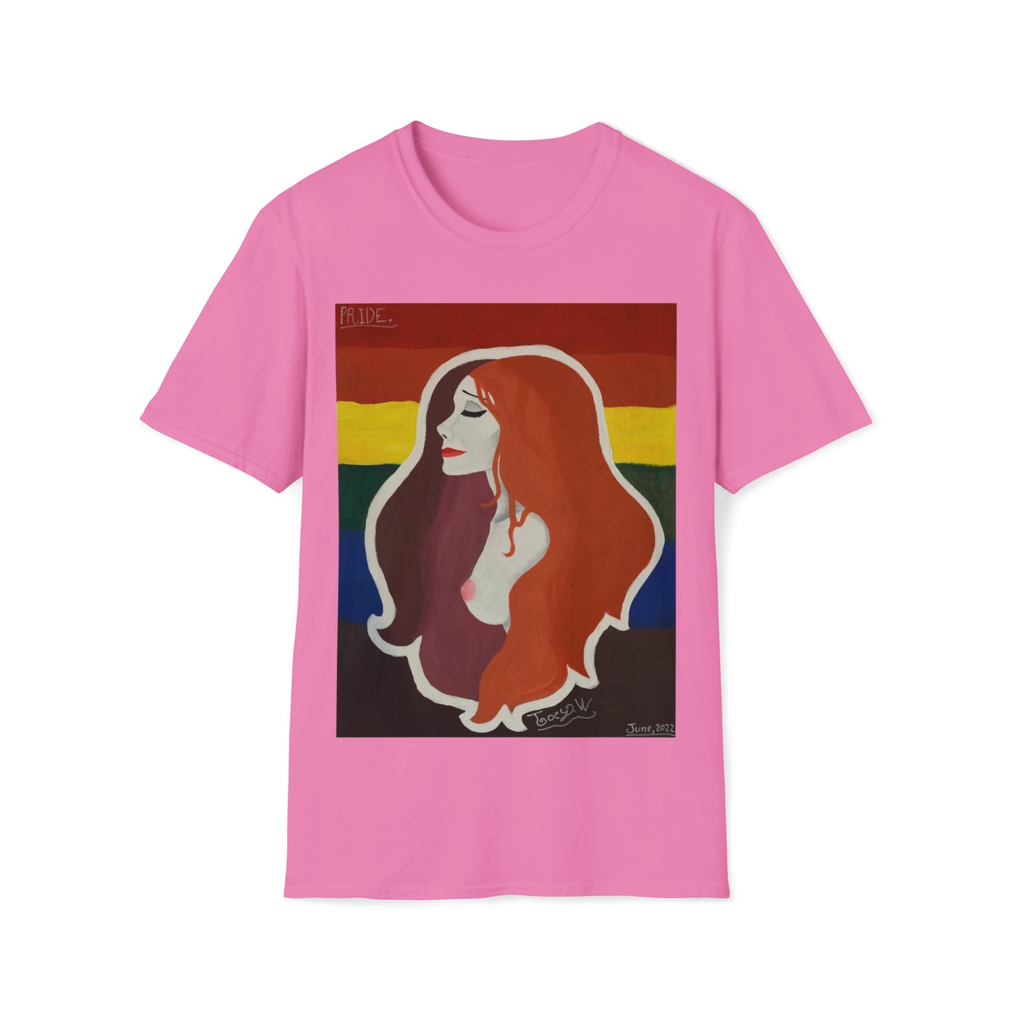 TJ "PRIDE" by Jordan (Joey) Watts.  Unisex Softstyle T-Shirt