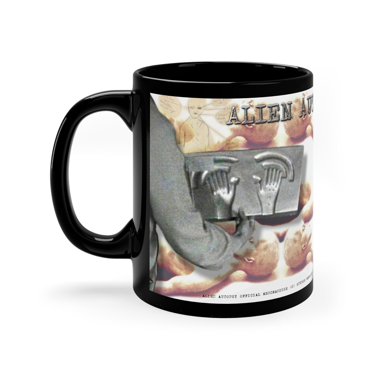 MUG: Alien Autopsy Black Glossy Mug