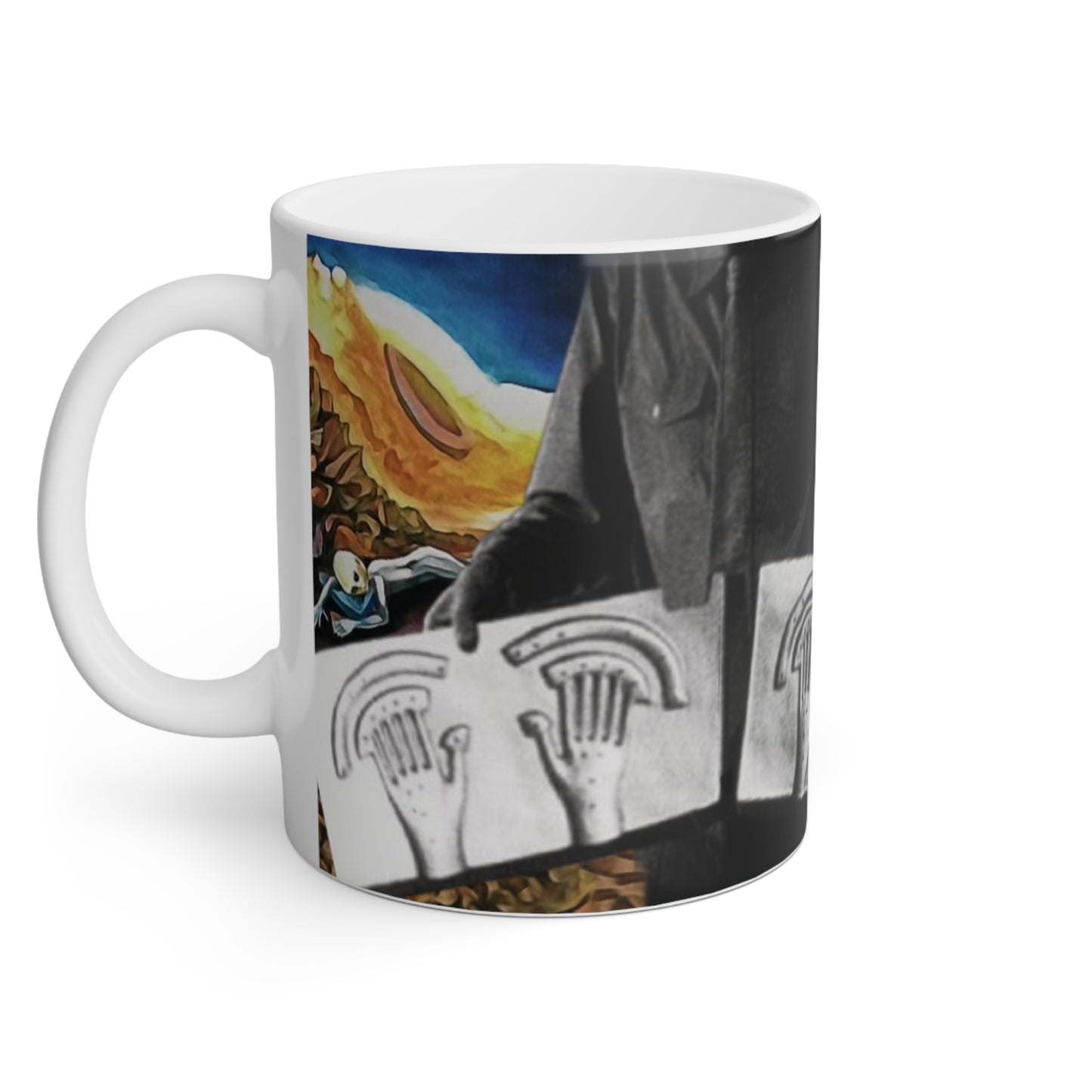 MUG: "Alien Autopsy Crash Site & Debris" White Mug, 11oz