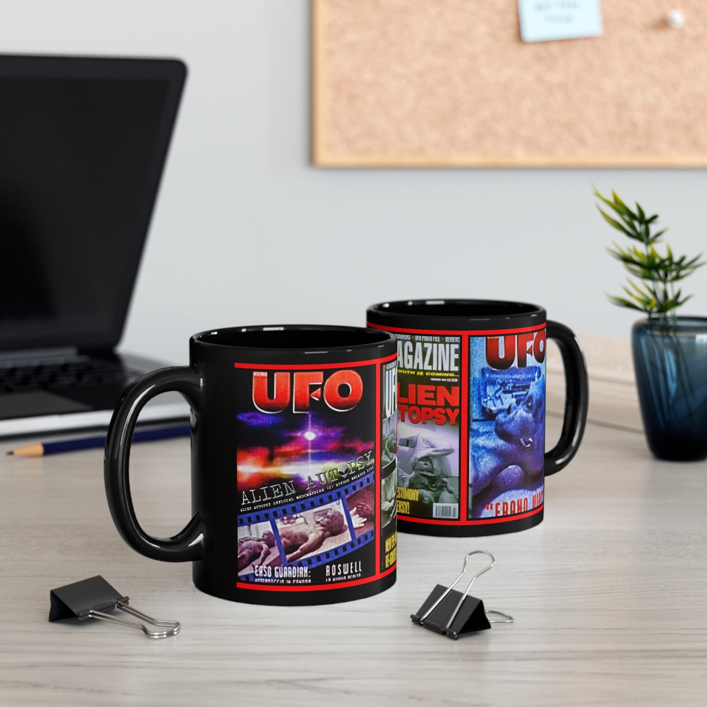 MUG: Alien Autopsy UFO Magazine Covers