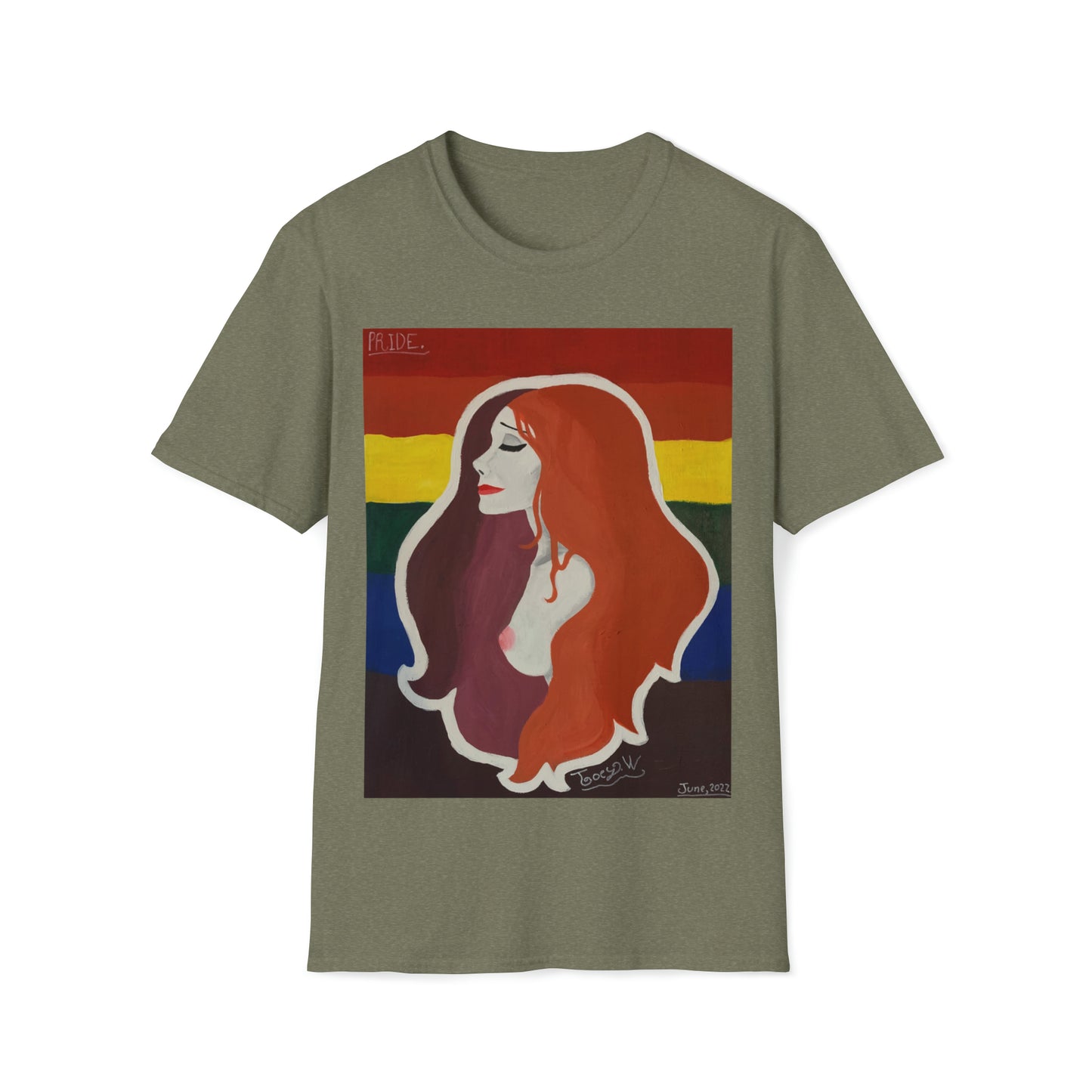 TJ "PRIDE" by Jordan (Joey) Watts.  Unisex Softstyle T-Shirt