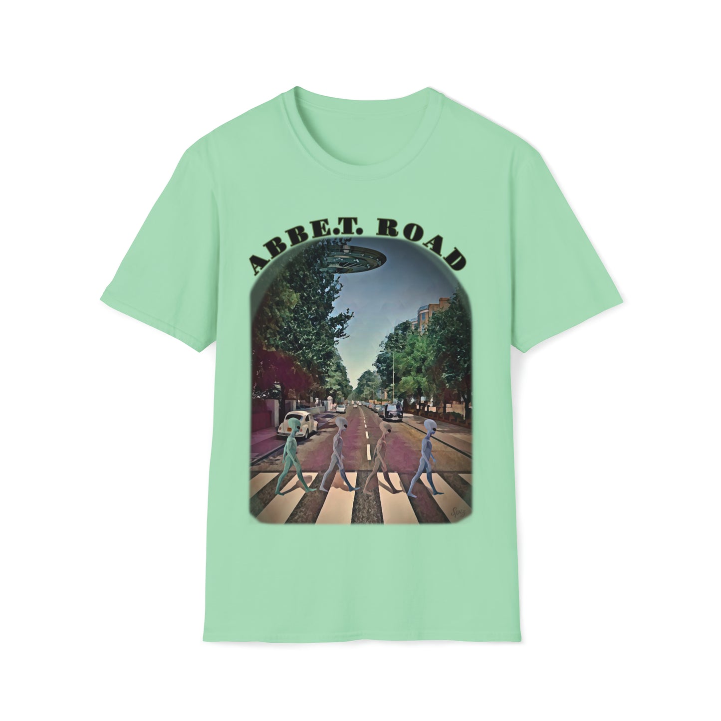 T "ABB E.T. ROAD" The Beatles in a Parallel Universe - Unisex Softstyle T-Shirt