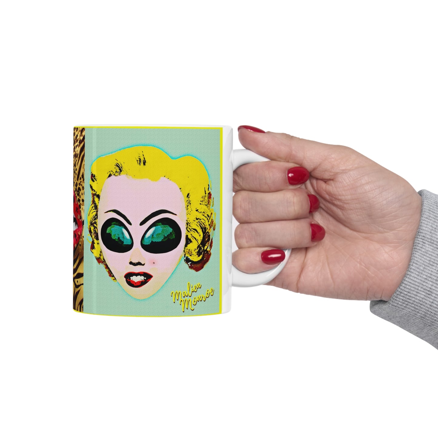 MUG: Malien Monroe Pop-Art #3 Ceramic Mug 11oz