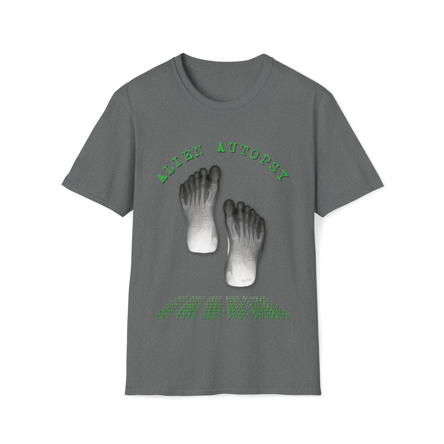 T "Best Foot Forward"  Alien Autopsy Unisex Softstyle T-Shirt