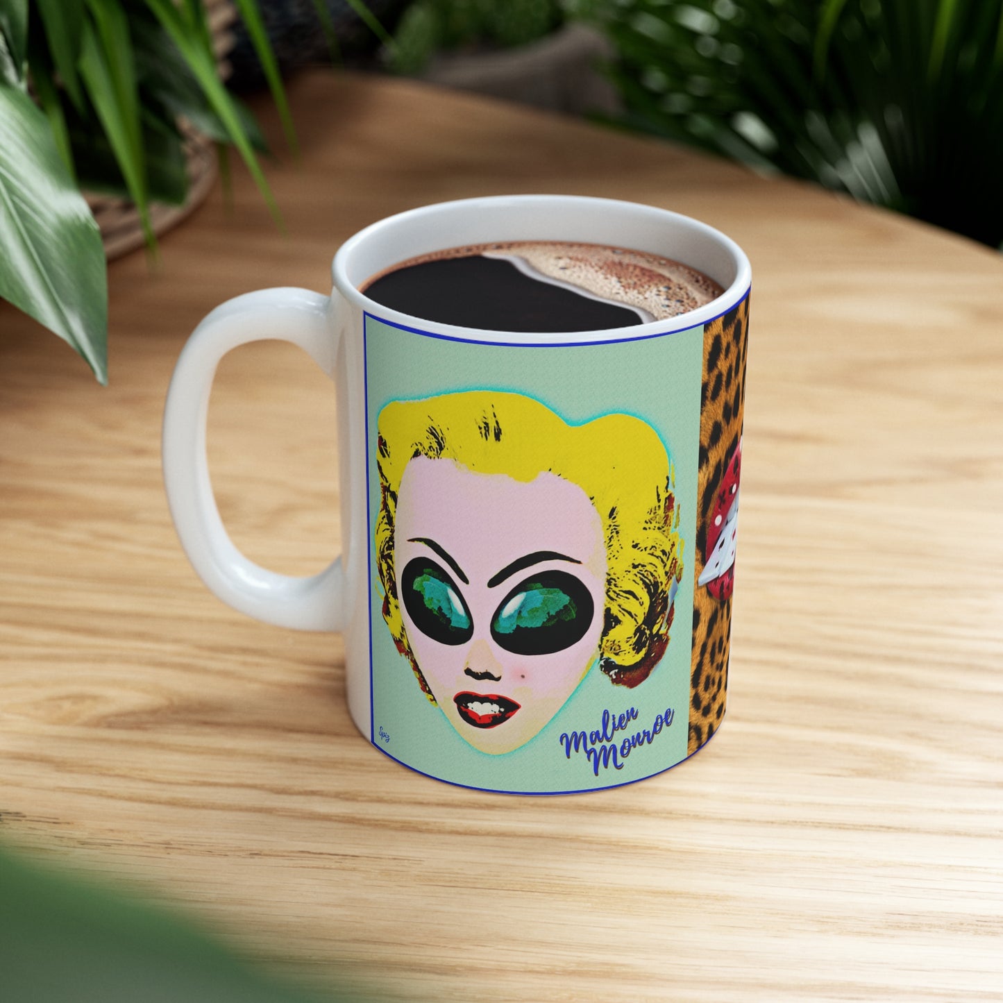 MUG: Malien Monroe Pop-Art #5 Ceramic Mug 11oz