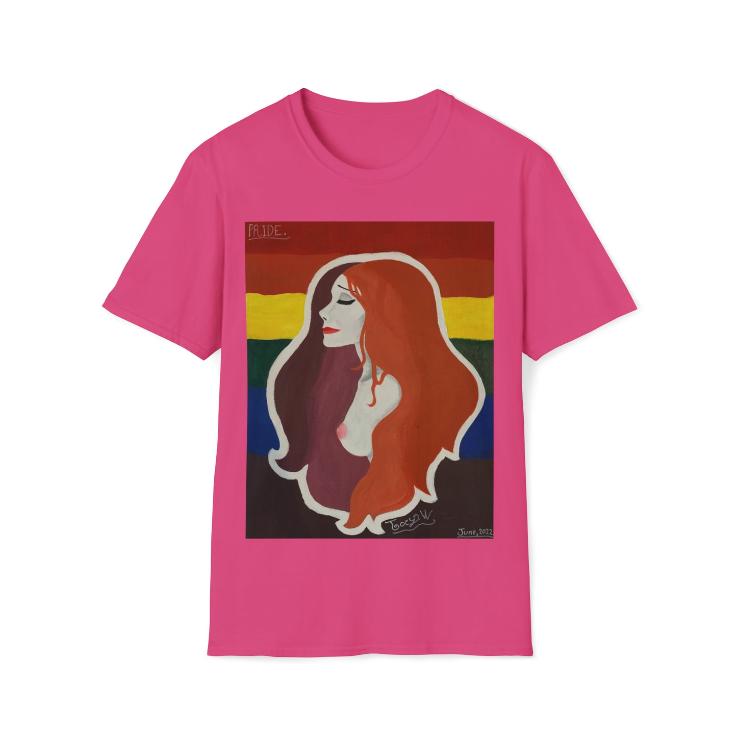 TJ "PRIDE" by Jordan (Joey) Watts.  Unisex Softstyle T-Shirt