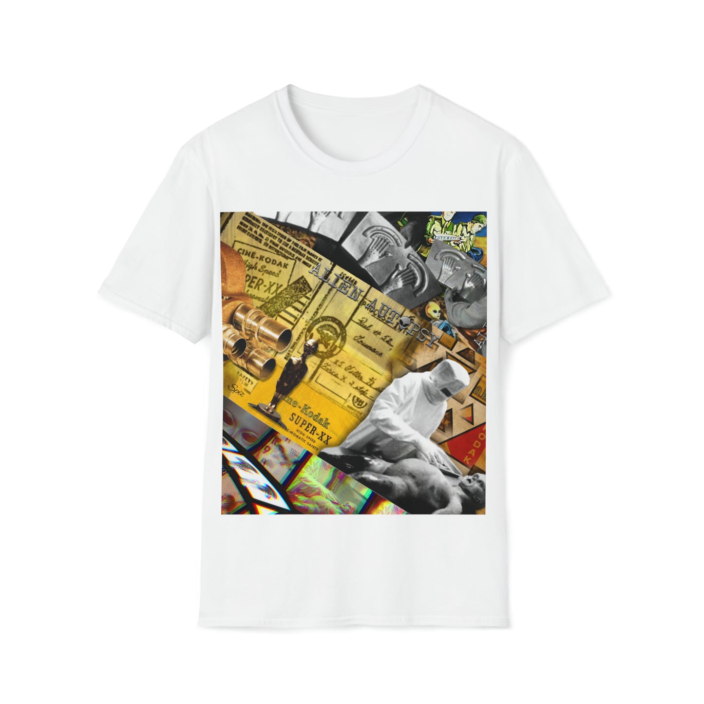 T "Montage" #2  Alien Autopsy Unisex Softstyle T-Shirt