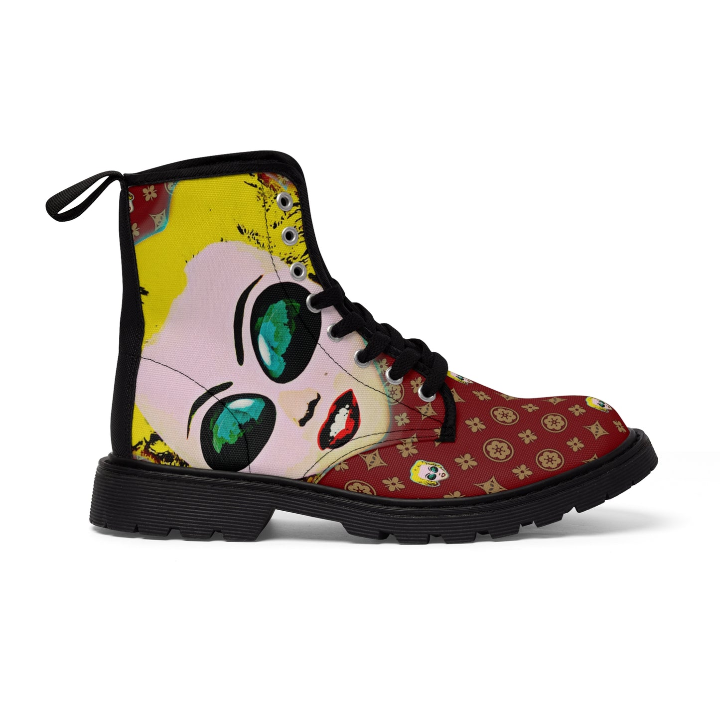 F 'Malien Monroe' POP ART Women's Canvas Boots