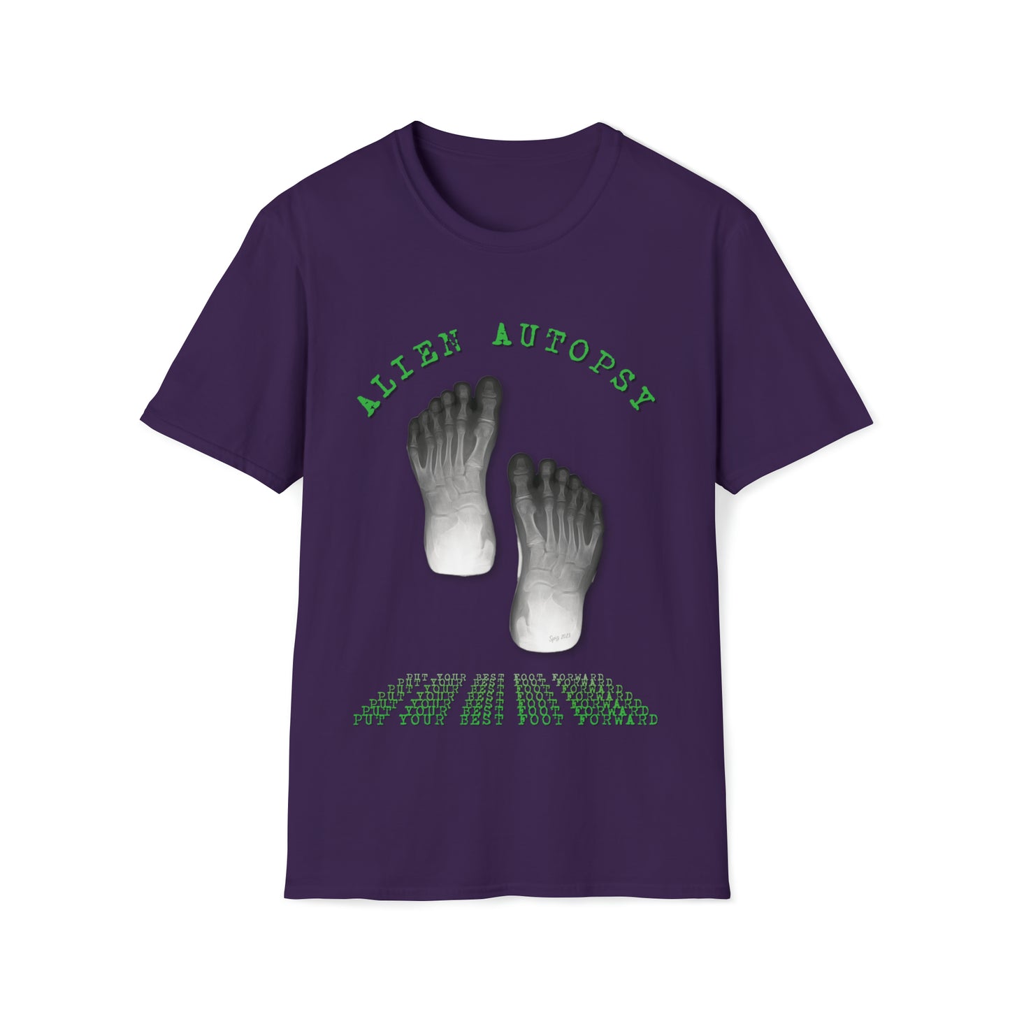 T "Best Foot Forward"  Alien Autopsy Unisex Softstyle T-Shirt