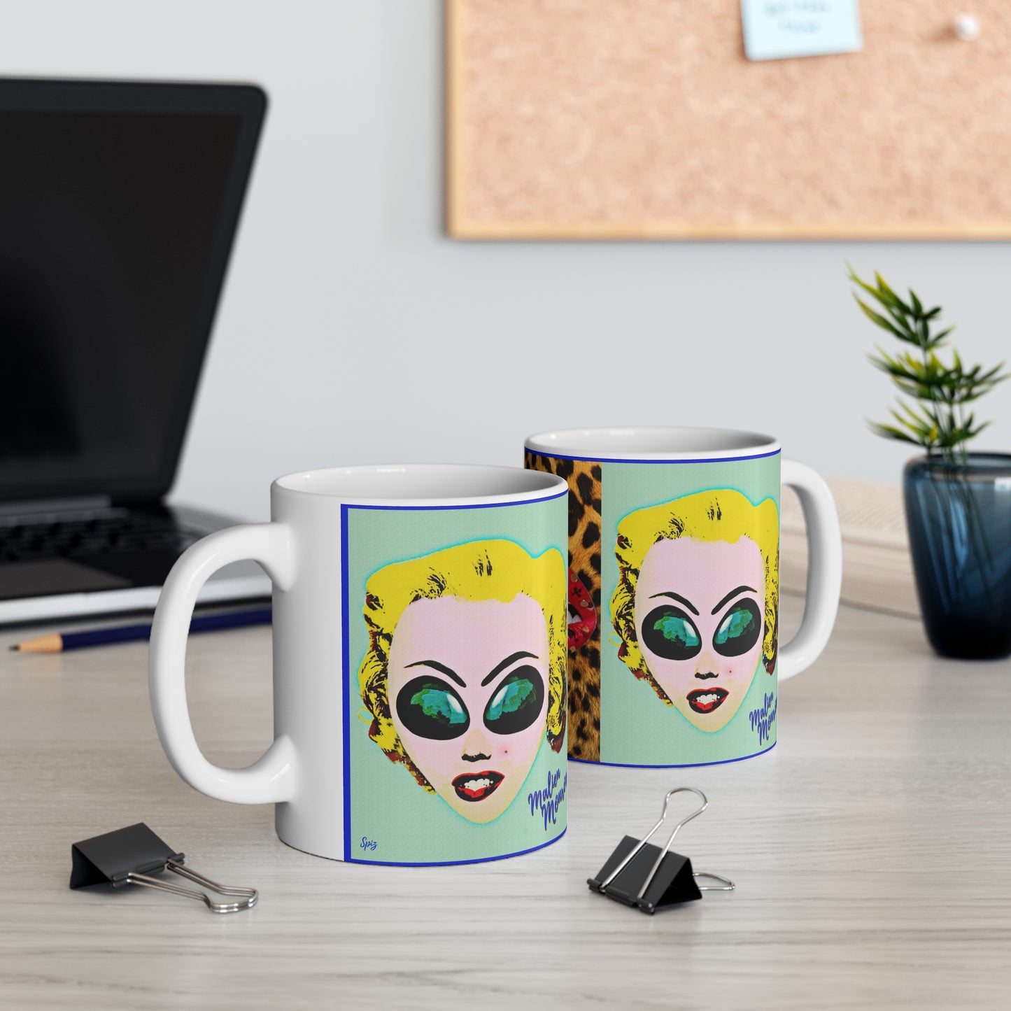 MUG: Malien Monroe Pop-Art #5 Ceramic Mug 11oz