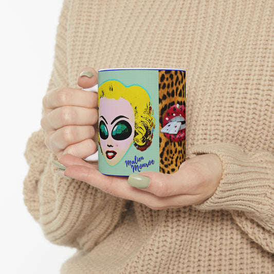 MUG: Malien Monroe Pop-Art #5 Ceramic Mug 11oz