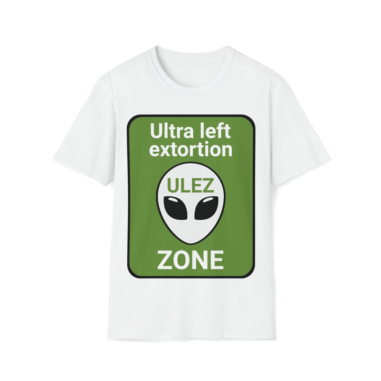 T "ULEZ" Alien Humour #1 Unisex Softstyle T-Shirt