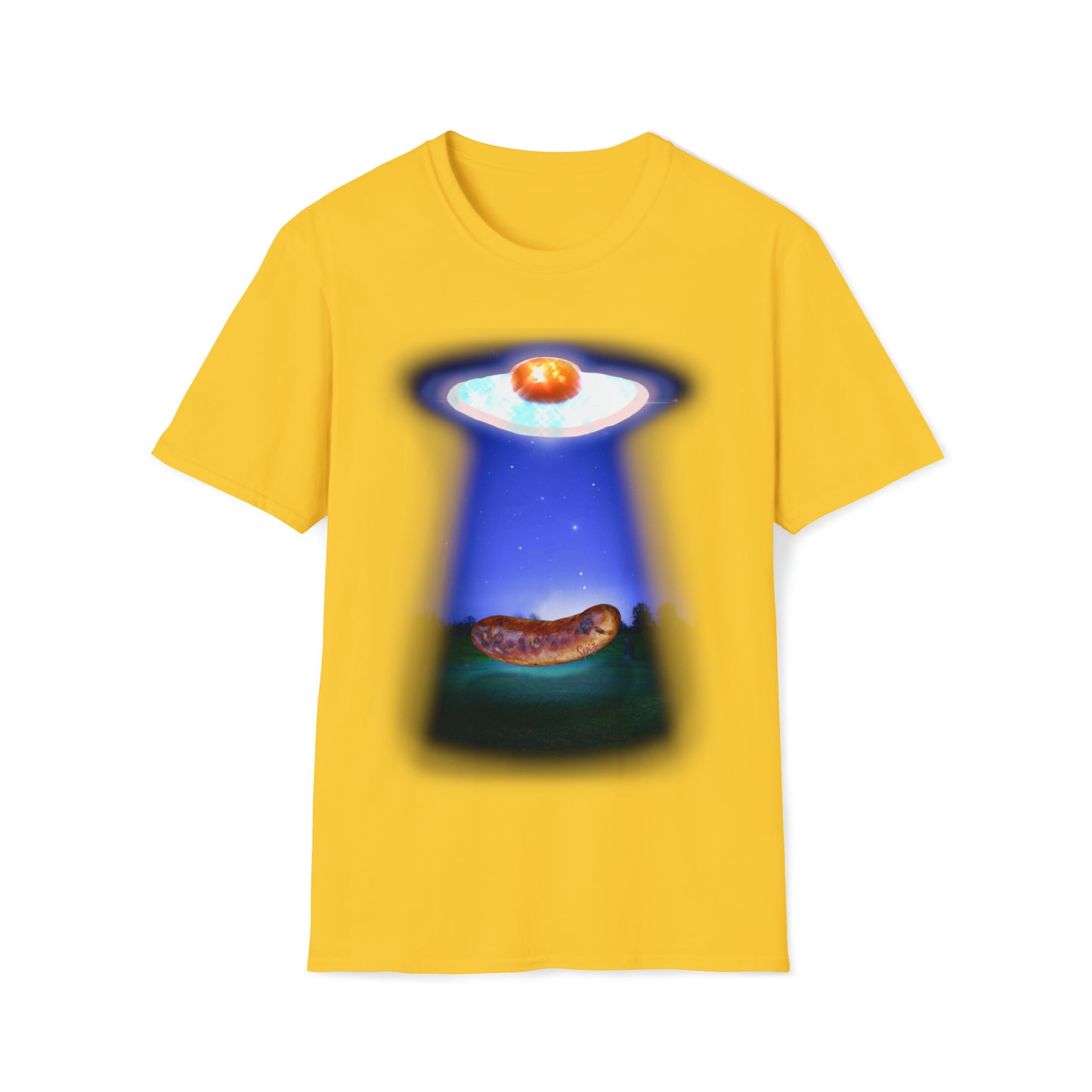 T "Sausage Abduction" Eggstratterestrial activity Unisex Softstyle T-Shirt