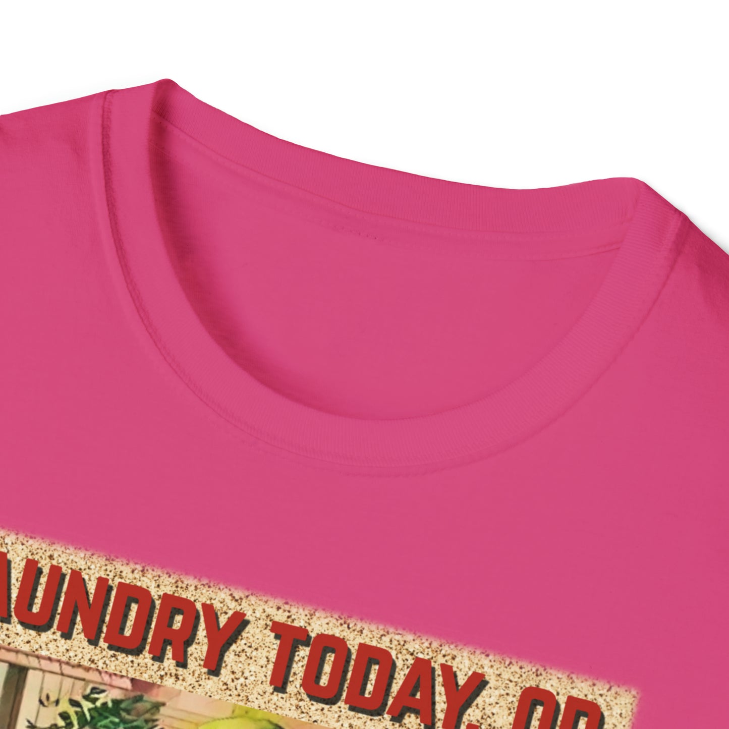 T "Laundry Today, or Naked Tomorrow Unisex Softstyle T-Shirt