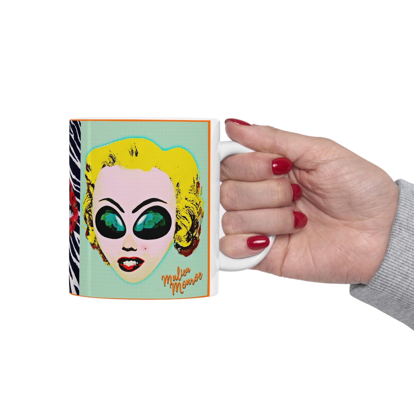 MUG: Malien Monroe Pop-Art #4 Ceramic Mug 11oz