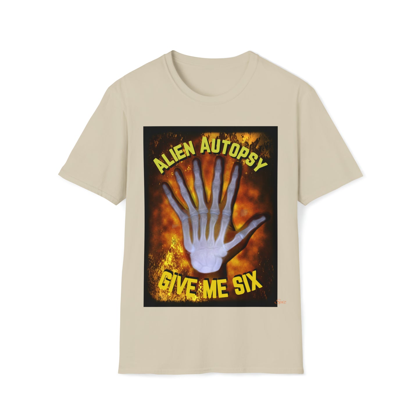 T "Give Me Six"  Alien Autopsy Unisex Softstyle T-Shirt