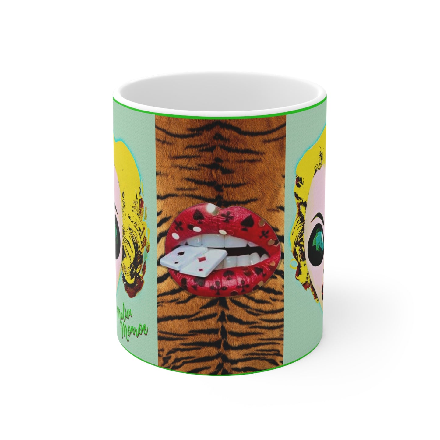 MUG: Malien Monroe Tiger Ceramic Mug 11oz