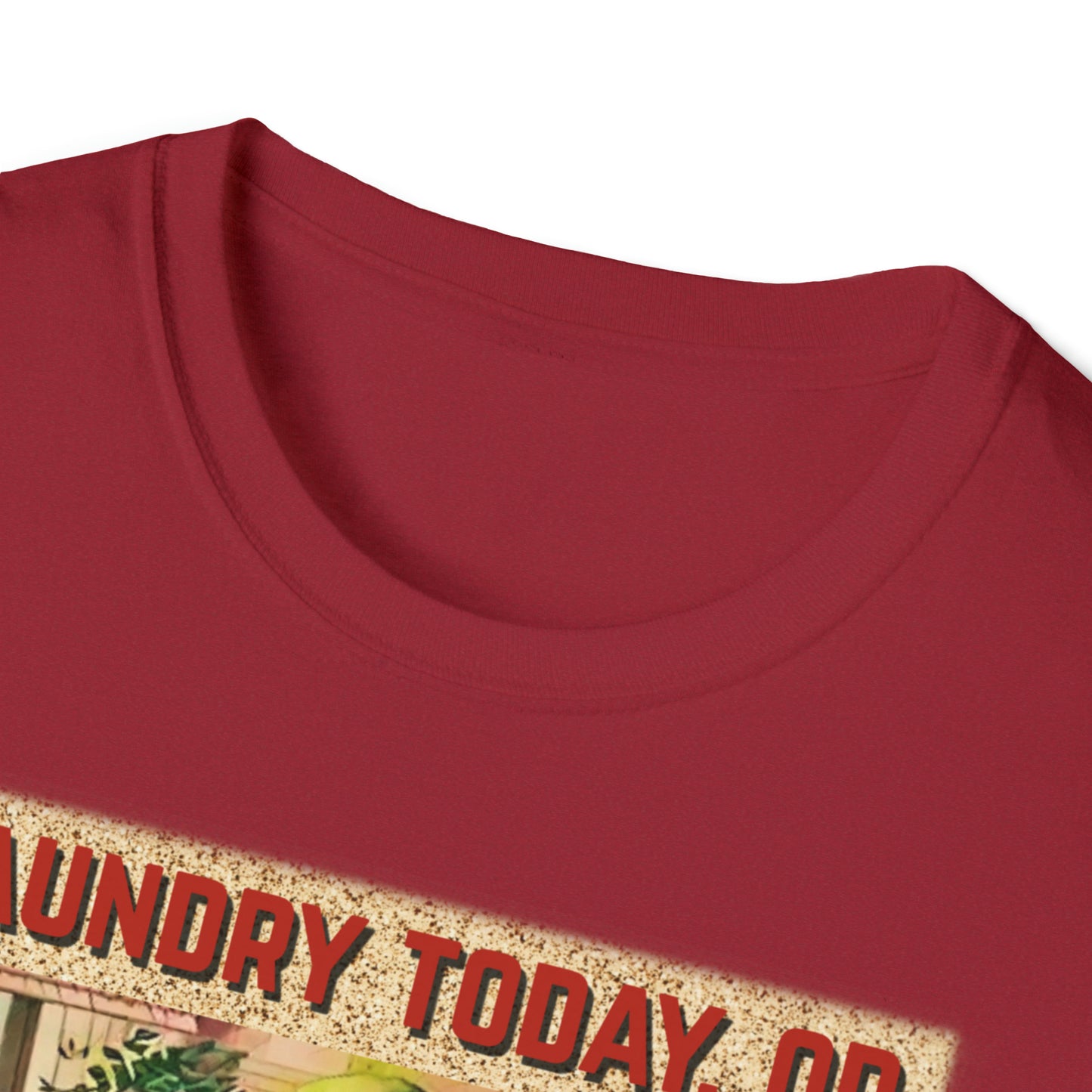 T "Laundry Today, or Naked Tomorrow Unisex Softstyle T-Shirt