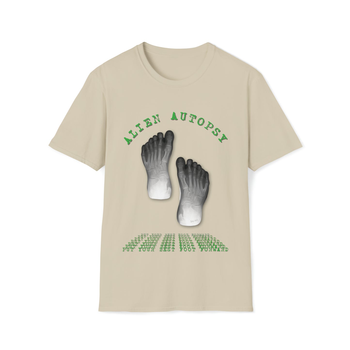 T "Best Foot Forward"  Alien Autopsy Unisex Softstyle T-Shirt