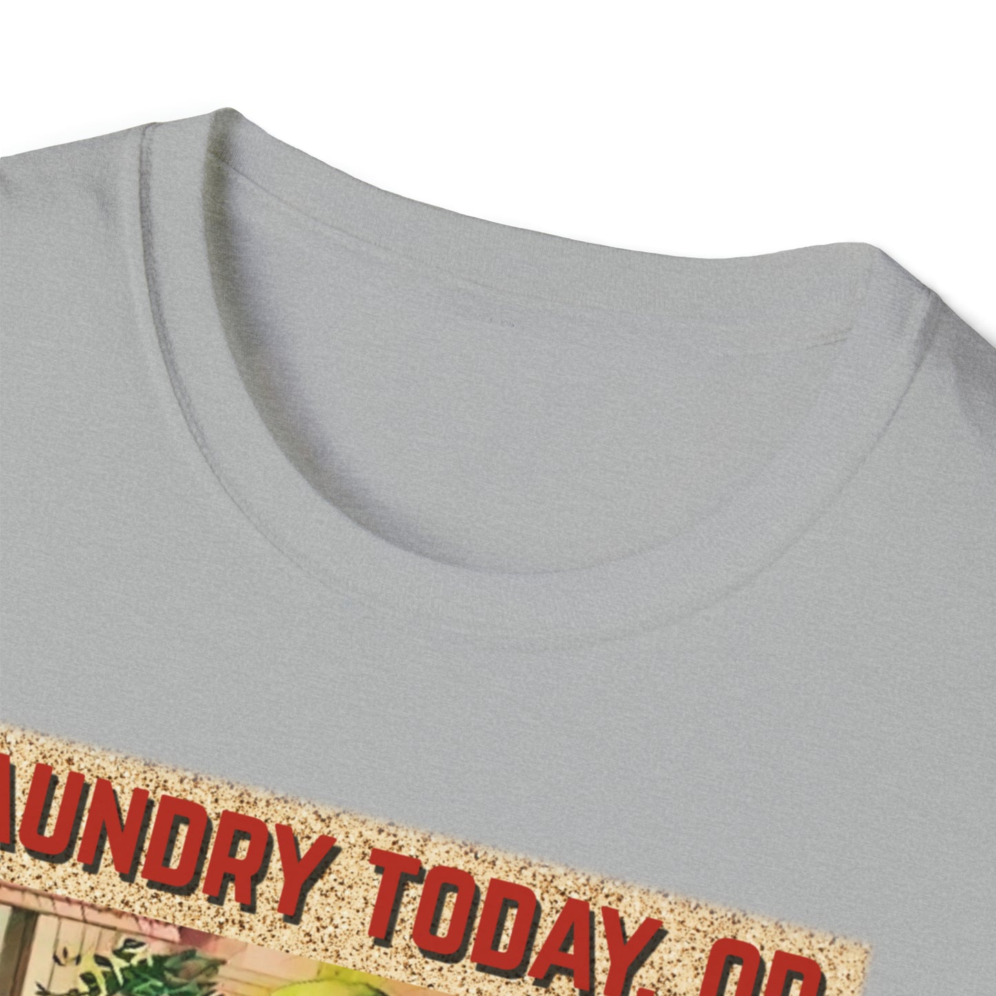 T "Laundry Today, or Naked Tomorrow Unisex Softstyle T-Shirt