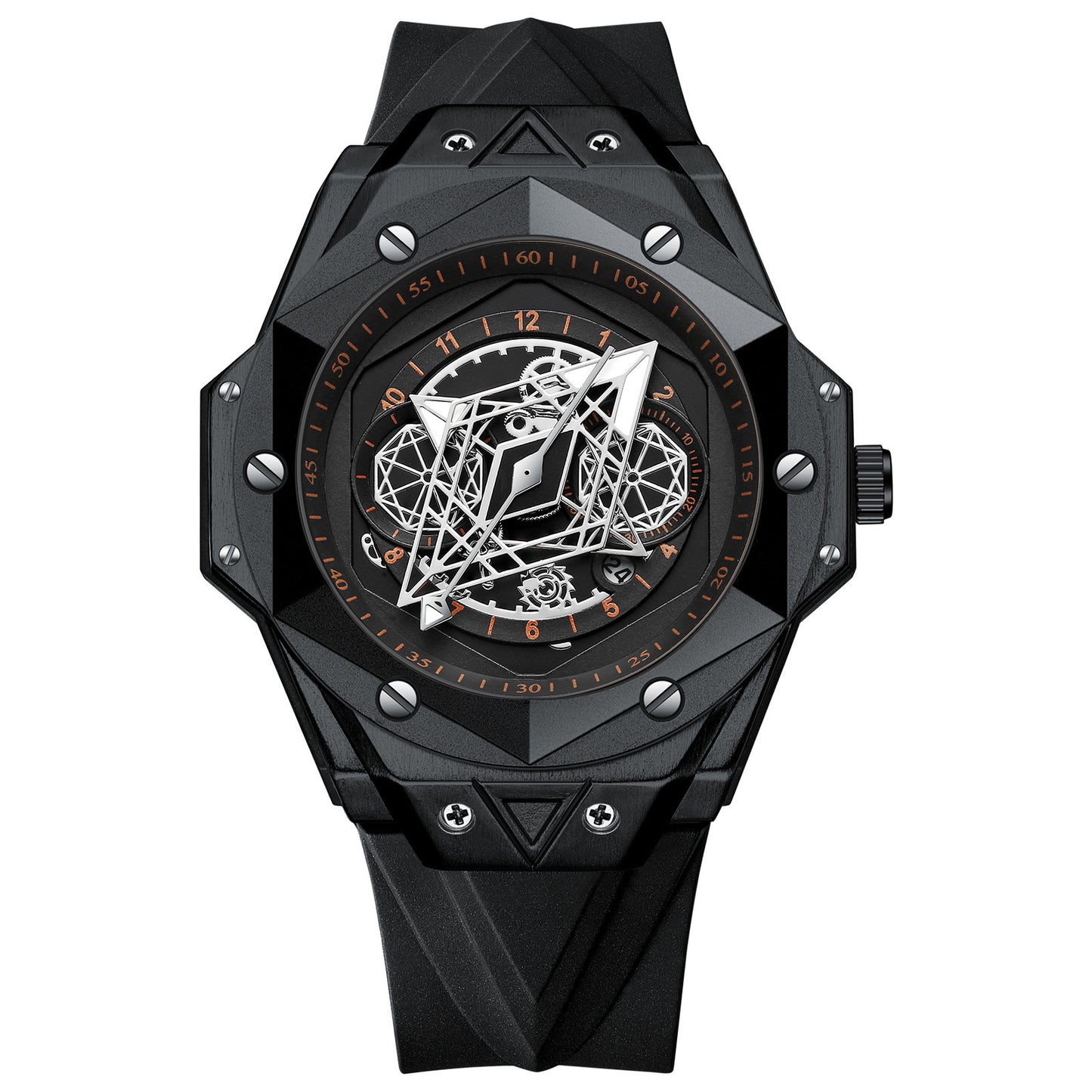 W Intergalactic Symmetry Men's Waterproof Silicone Quartz Watch