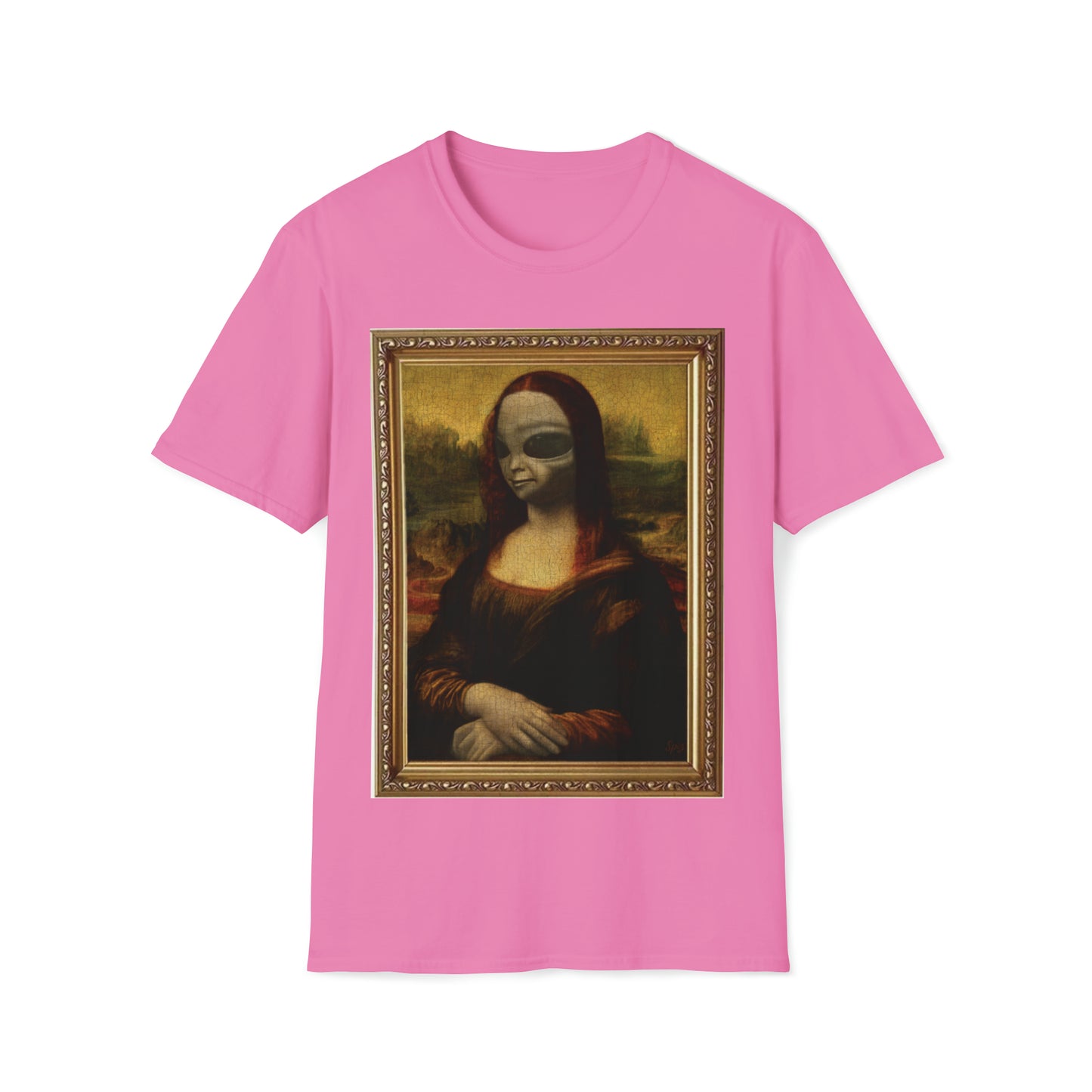 T "Alien Lisa" Classic Art Masters Unisex Softstyle T-Shirt