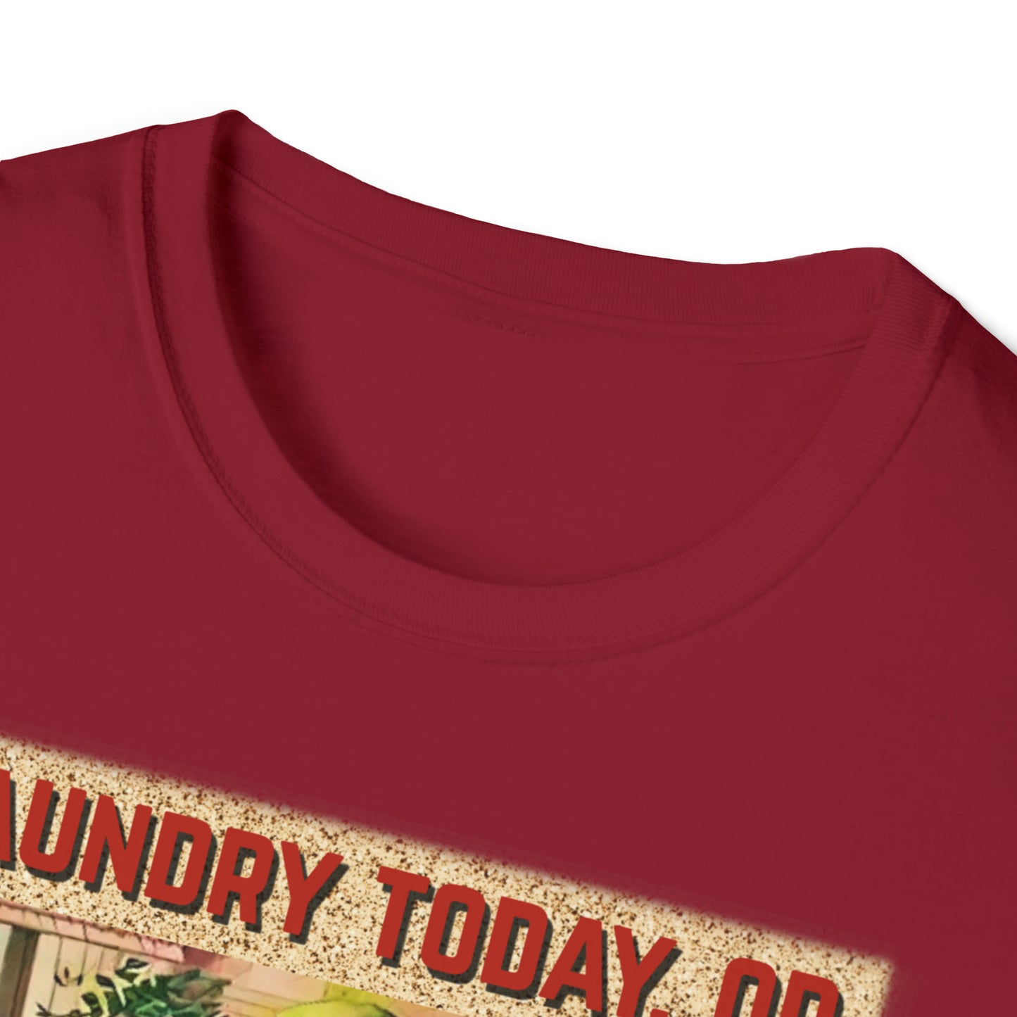 T "Laundry Today, or Naked Tomorrow Unisex Softstyle T-Shirt