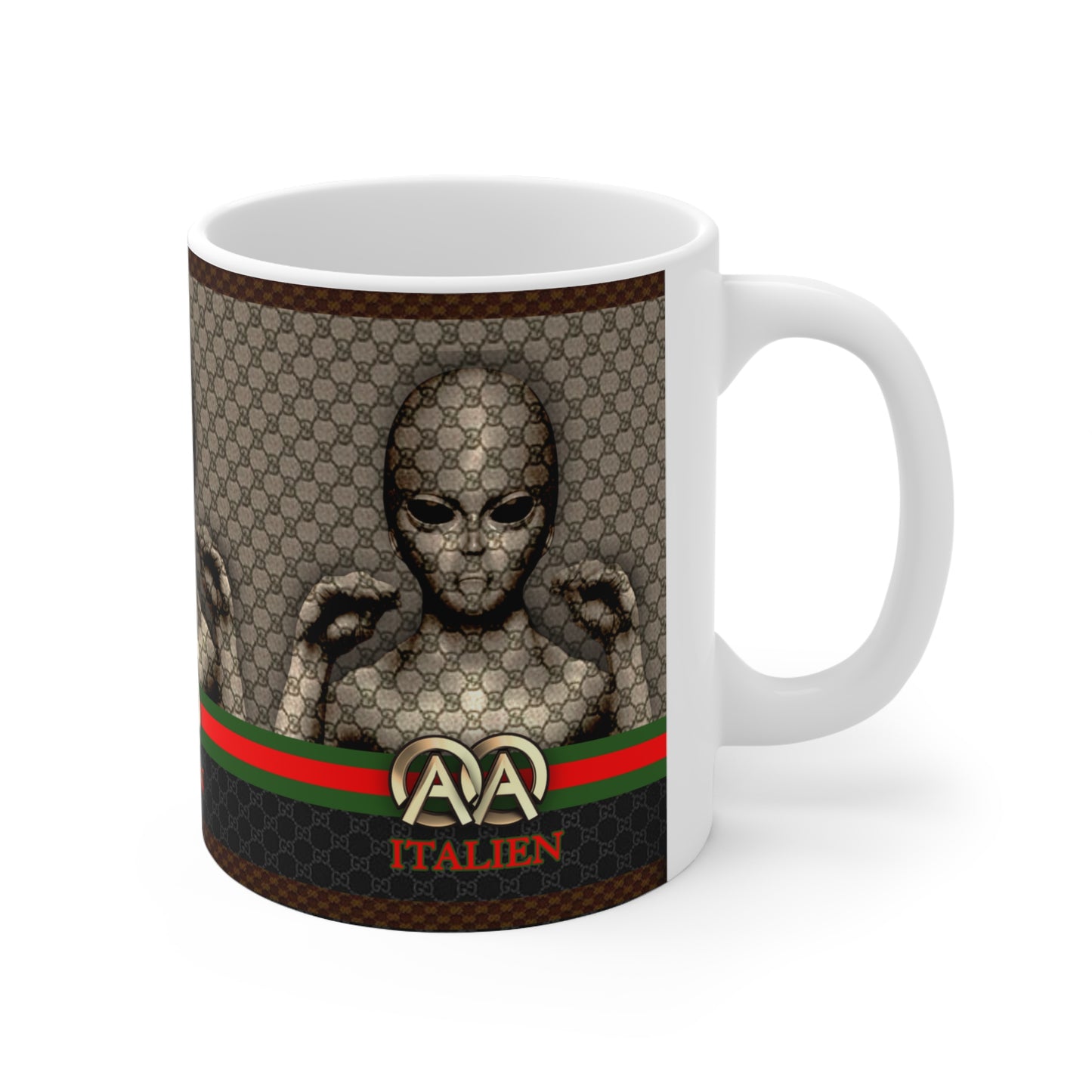 MUG: ITALIEN 'Hologram' Designer Ceramic Mug 11oz